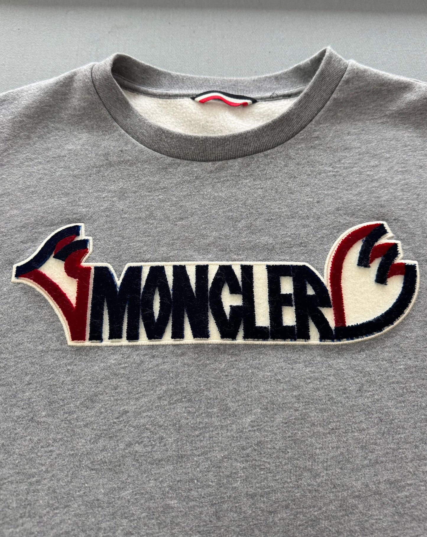 Moncler Maglia Genius 2 Moncler 1952 Grey Sweater - Size: XXL (24'' ptp)