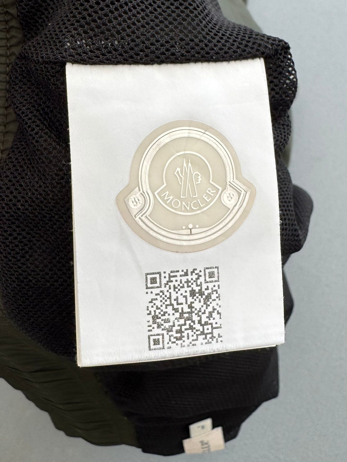 Moncler Logo Khaki Swim Shorts - Large - 32-34'' Waist