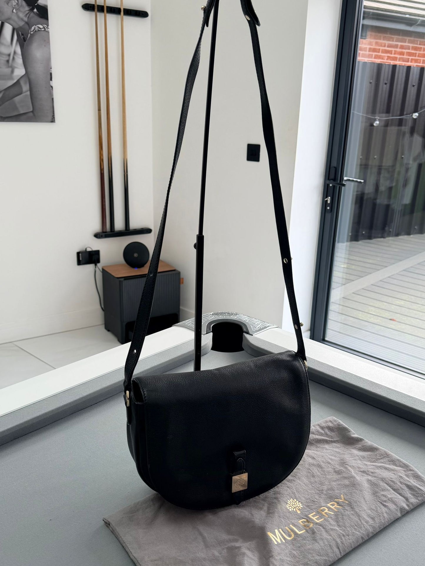 Mulberry Tessie Satchel Black Crossbody Shoulder Bag – Authentic Pre-Loved UK | Westin High End