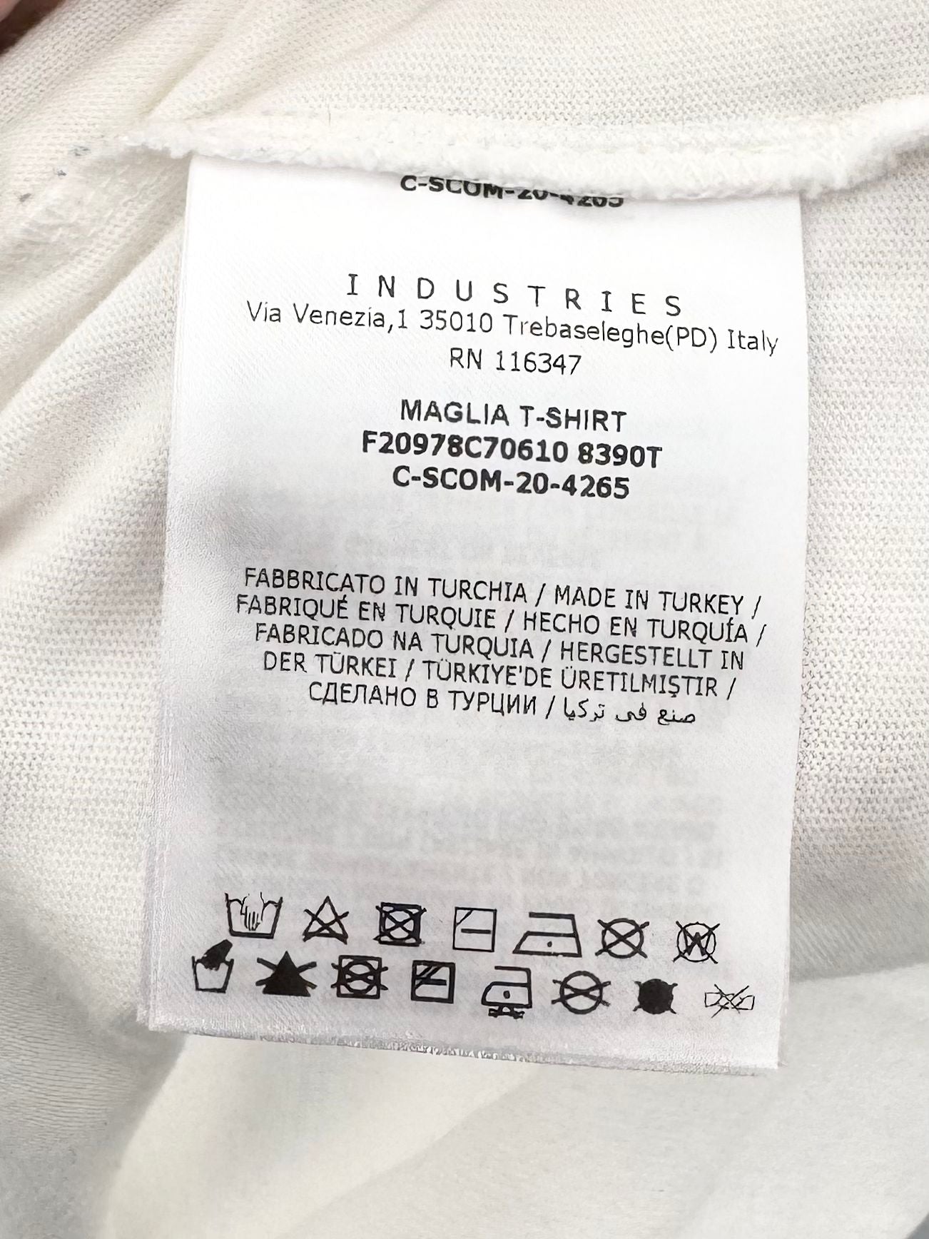 Moncler Off White Grenoble Logo Print T-Shirt - XL - 25” PTP