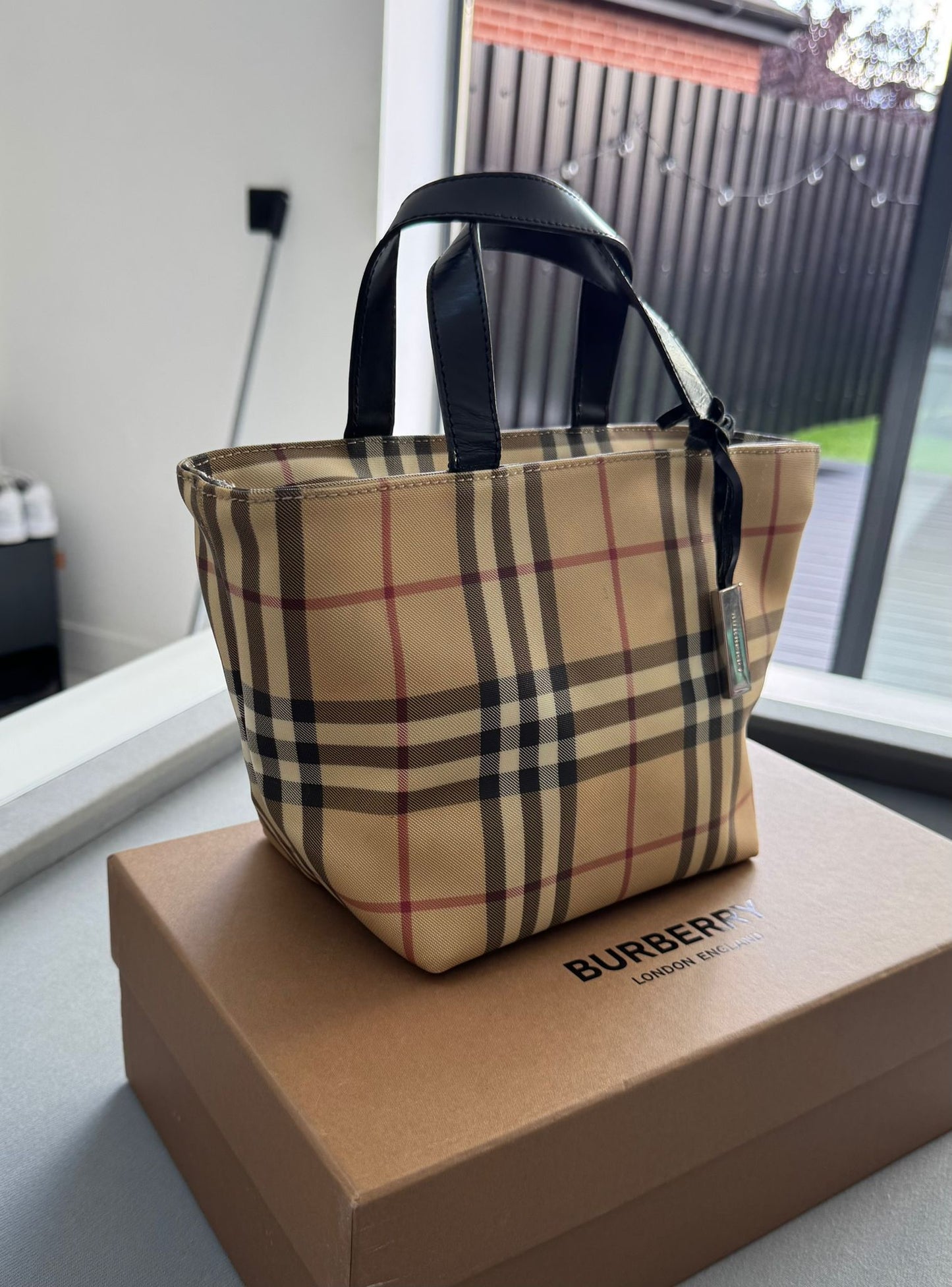 Burberry UPVC Check Tote Bag
