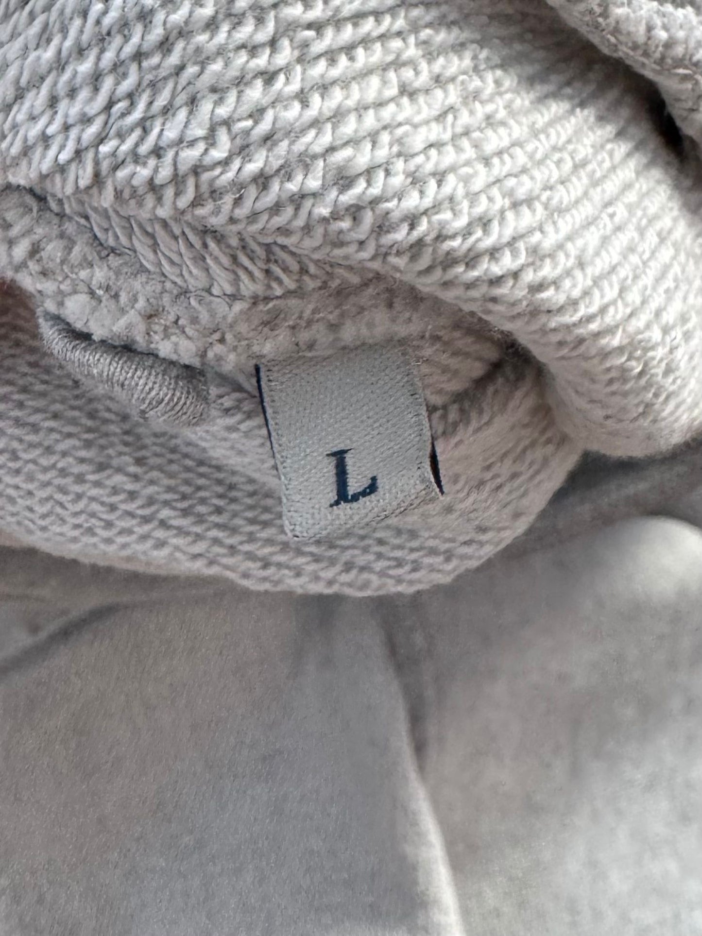 Moncler Maglia Grey Reflective Bar Hooded Sweater - Large (23''ptp)