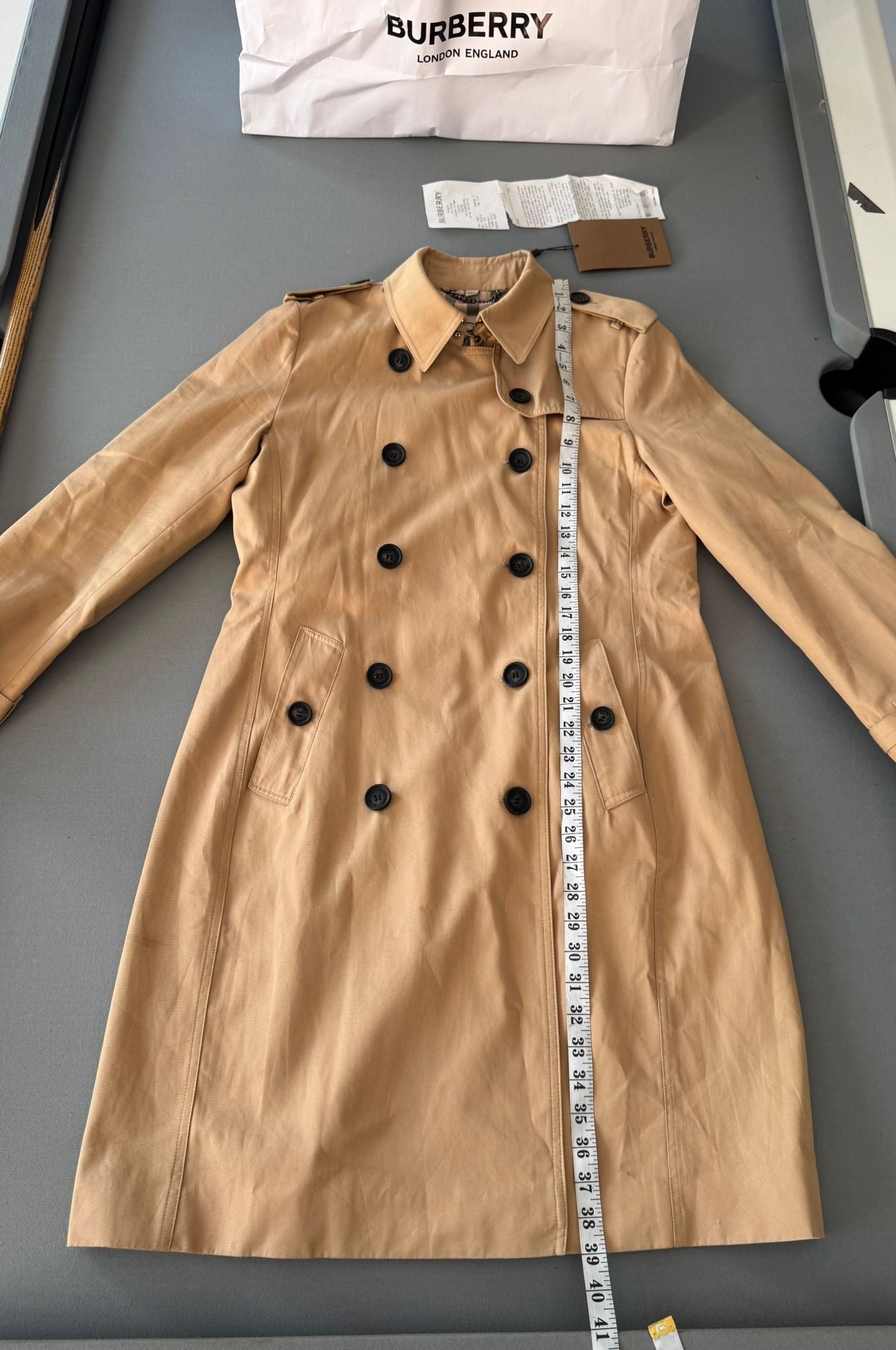 Burberry Sandringham Trench Coat - Size UK12 (20''ptp)