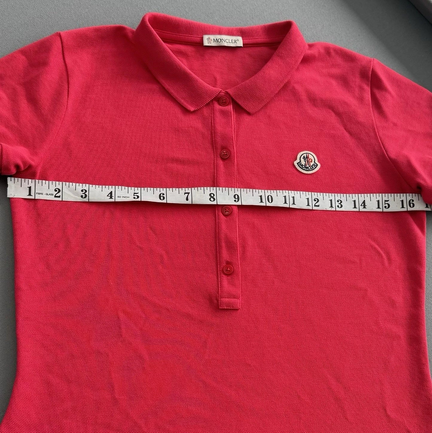 Moncler Red Logo Polo Red Dress - Age 14