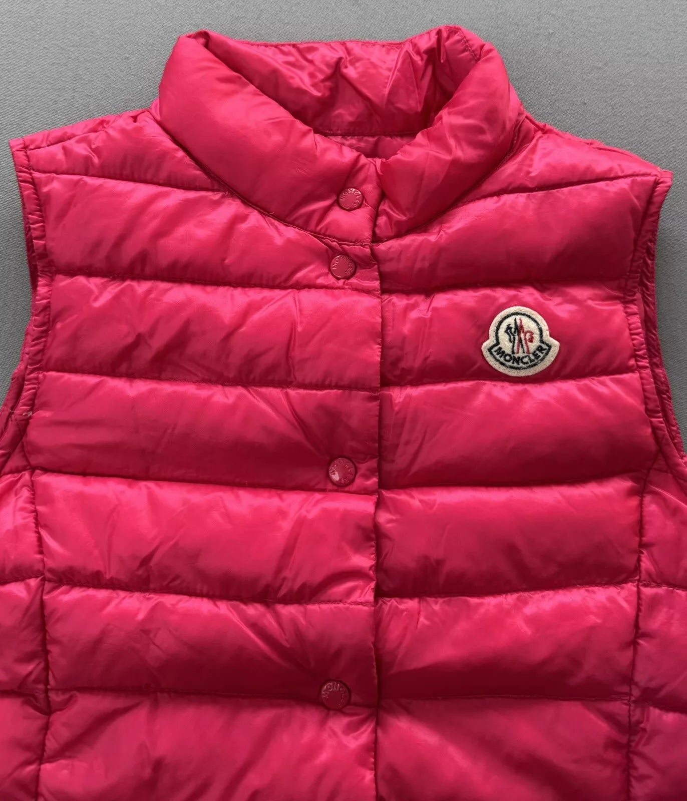 Moncler Pink Down Padded Liane Gilet - Age 12 (16” PTP)