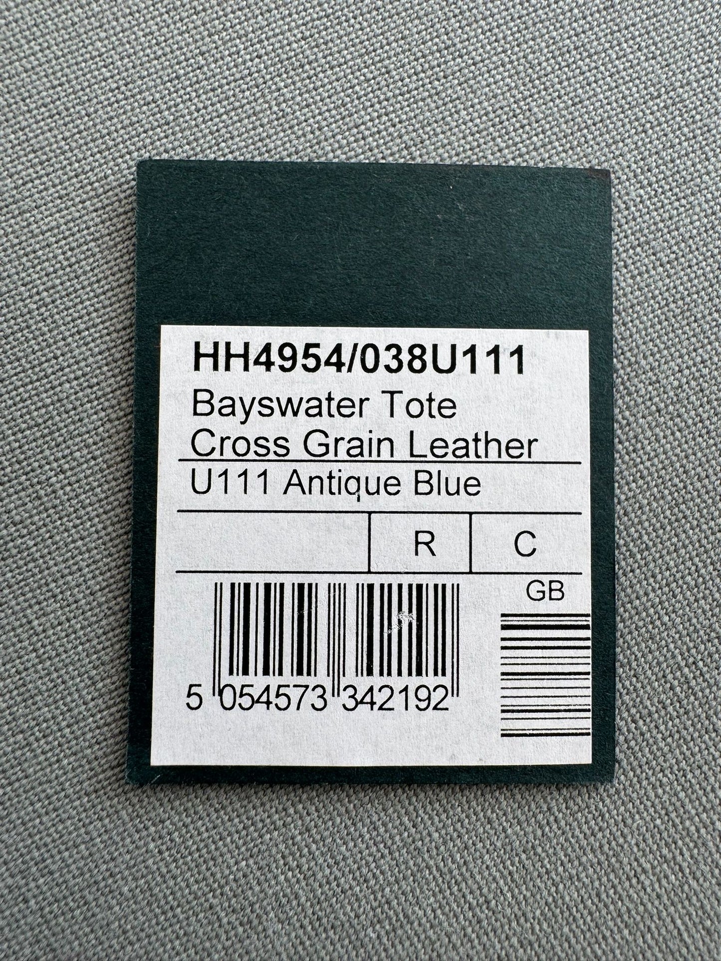 Mulberry Bayswater Tote In Antique Blue With Gold Hardware - Limited Edition