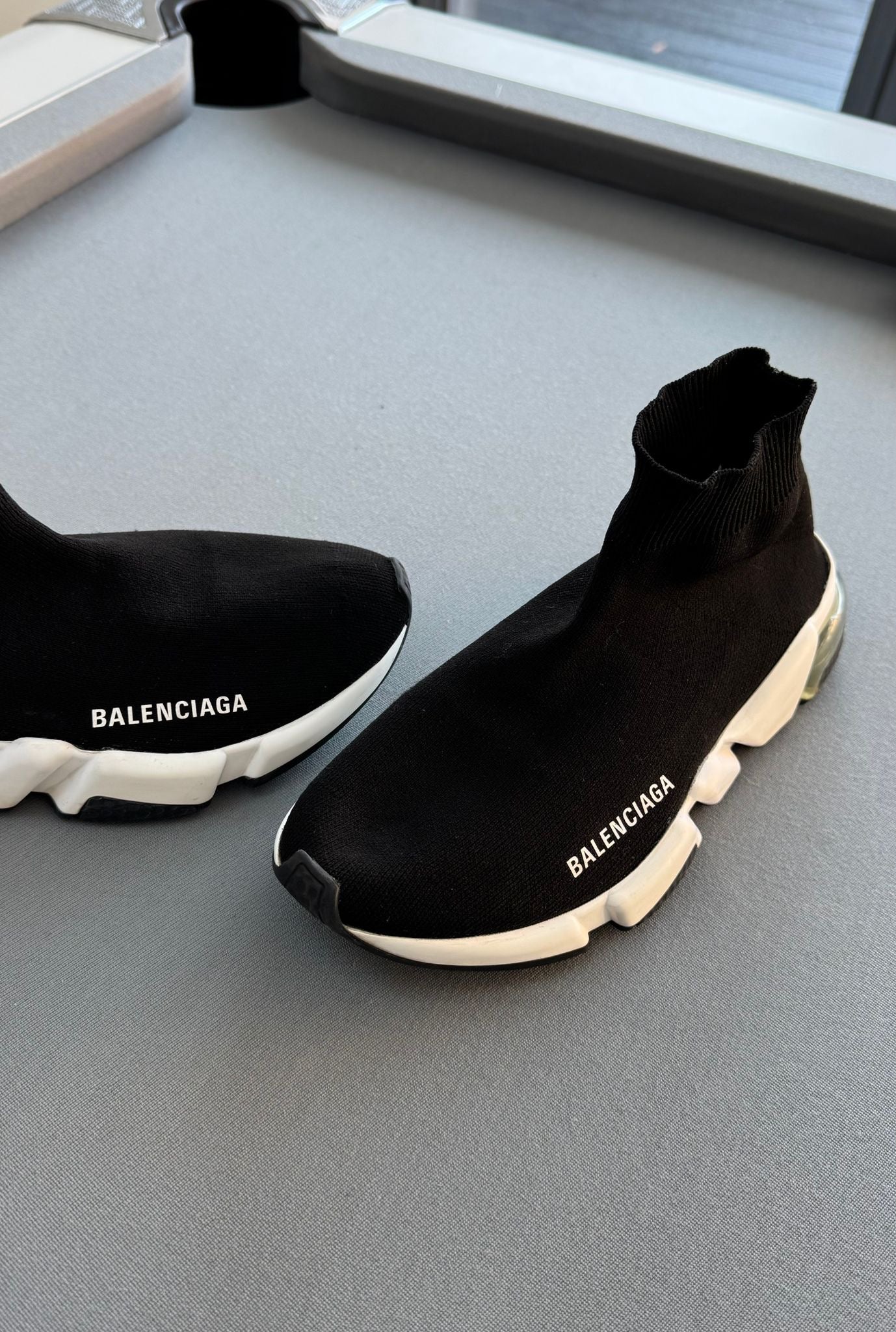 Balenciaga Speed Sock Black Clear Trainers UK 4 (EU37)