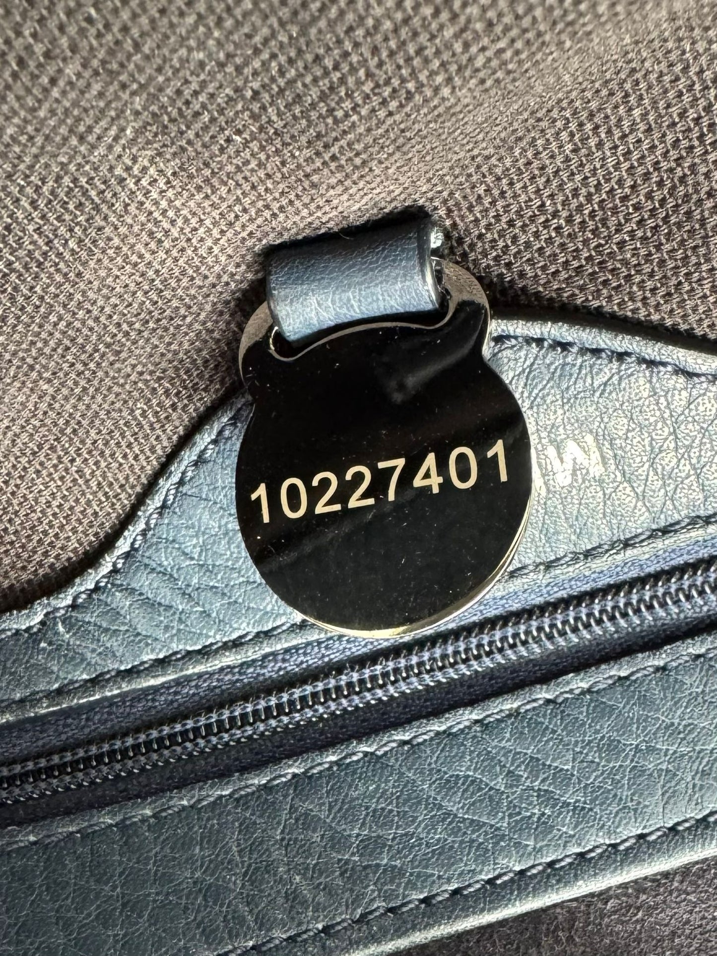 Mulberry Navy Regal Blue Leather Tessie Satchel