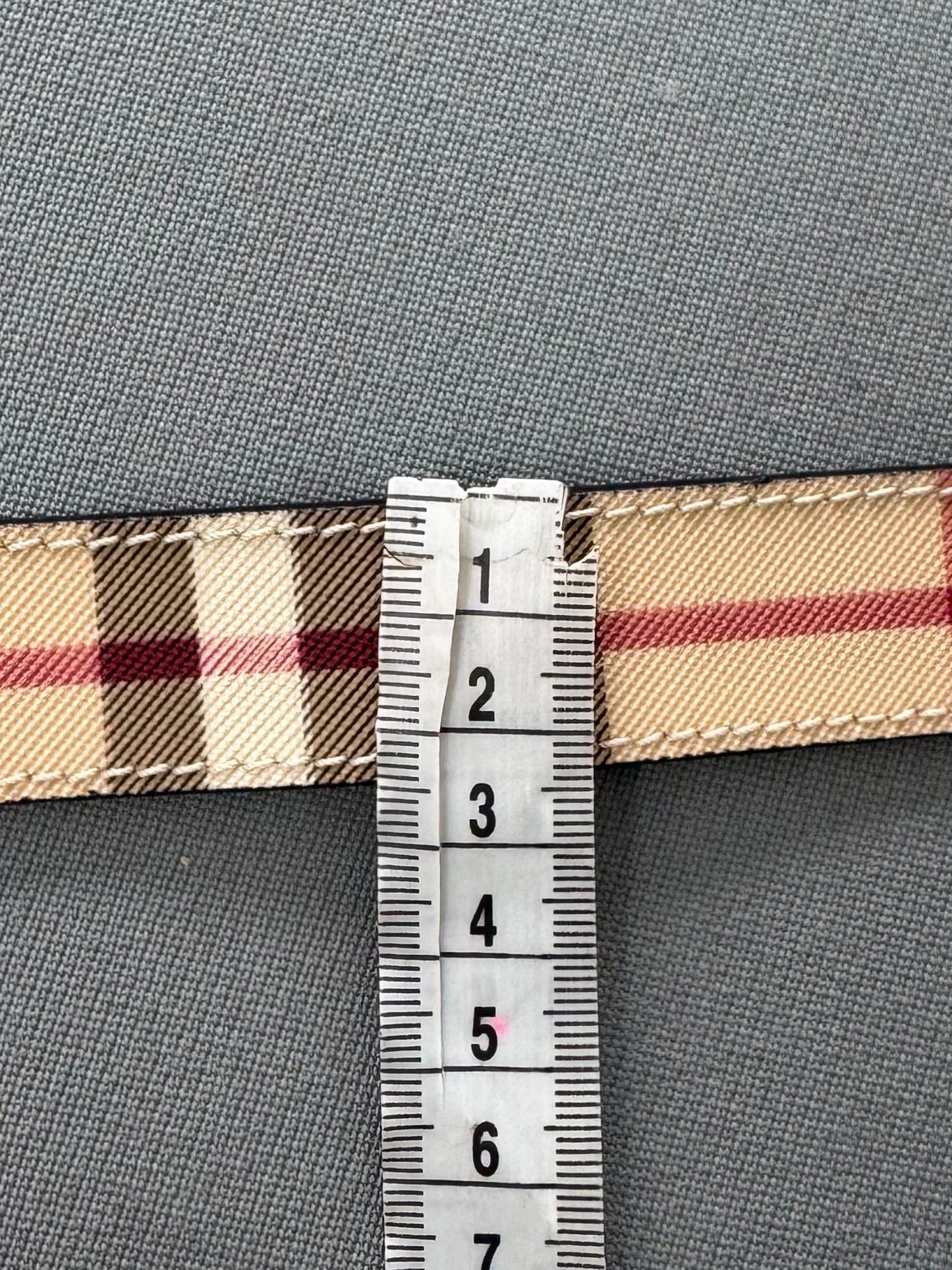Burberry Nova Check Coated Canvas Belt - Size 40 / 100 - Fits UK12/14