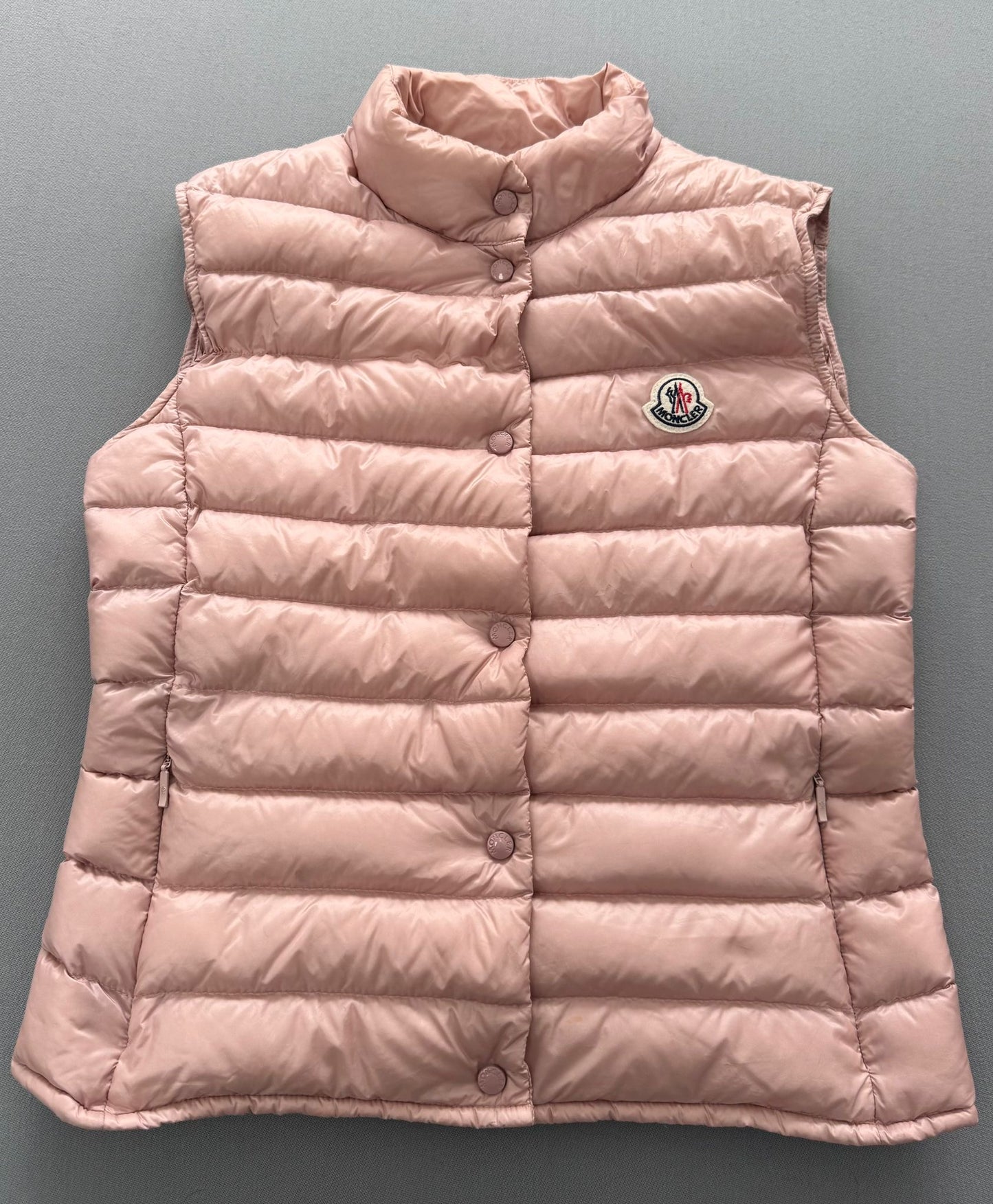 Moncler Dusky Pink Liane Down Gilet -Size 0 (Fits UK 6-8 )