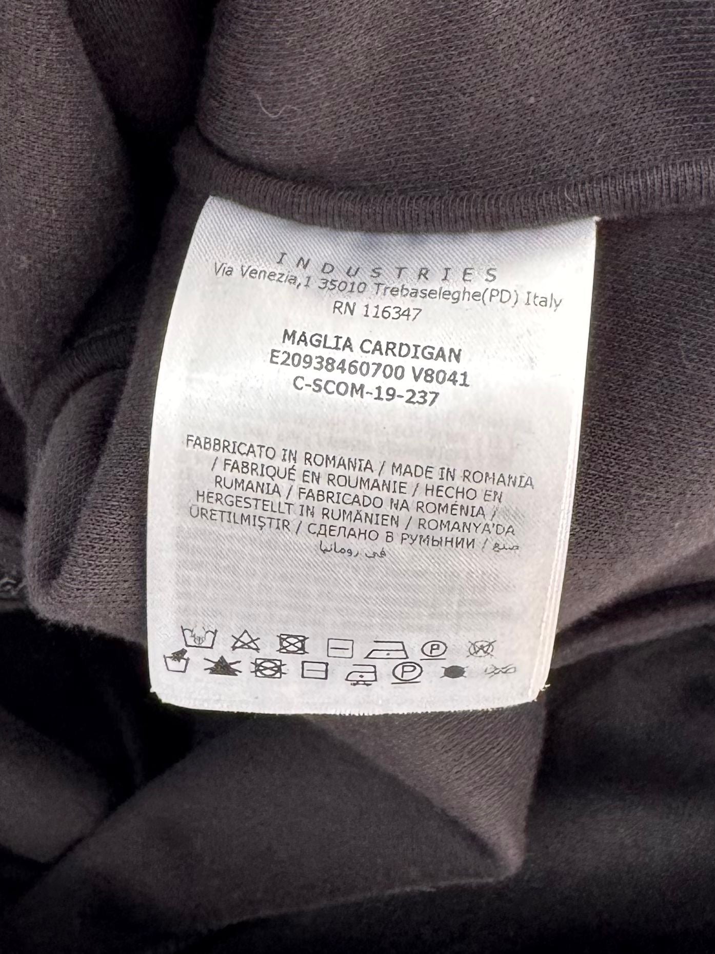 Moncler Black Embroidered Logo Maglia Cardigan/ Track Jacket - Size: XL (Fits UK 8-10) - 19''ptp