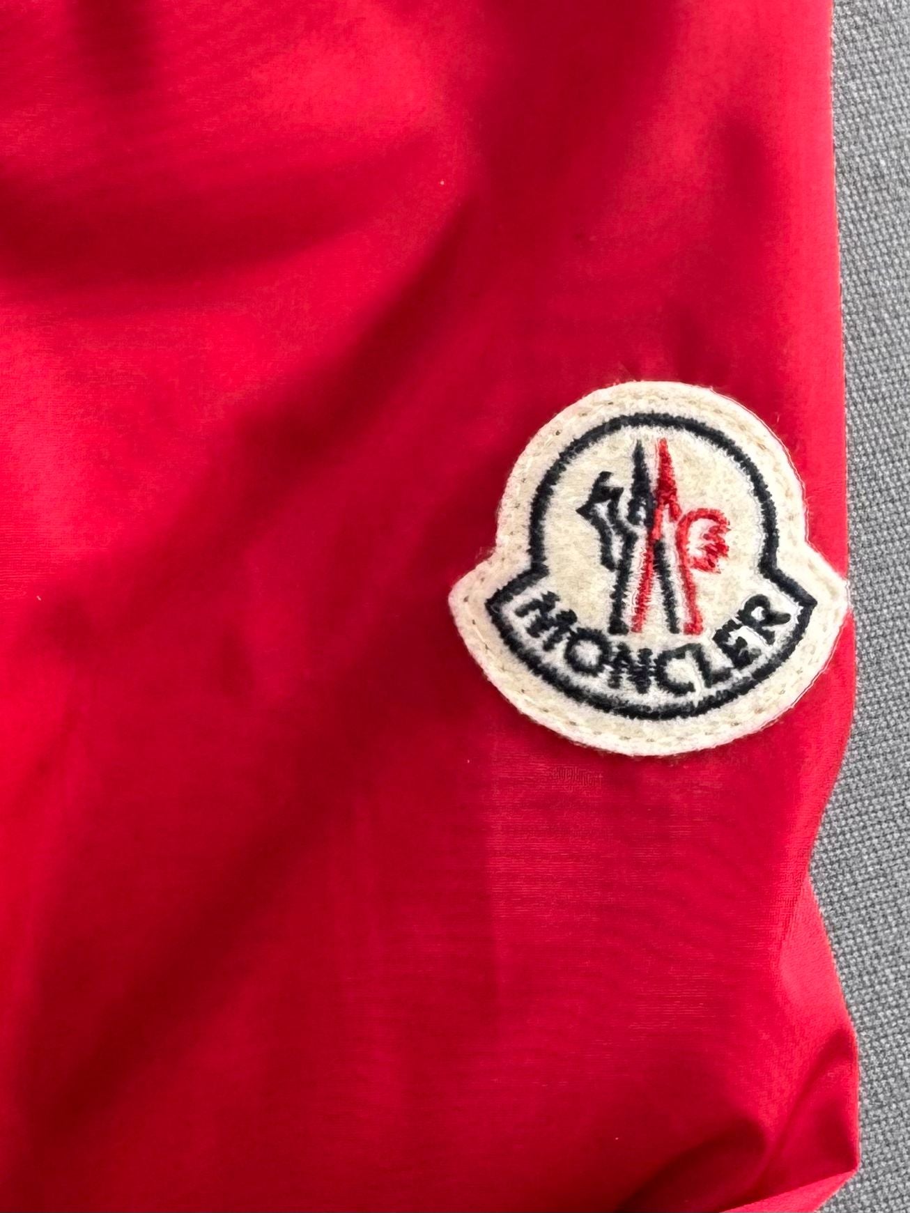 Moncler Red Bernard Jacket - Size 3 (23'' ptp)