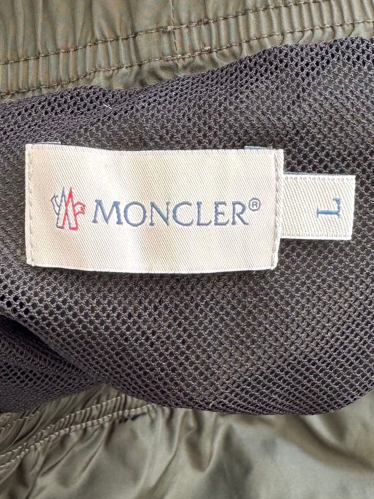 Moncler Logo Khaki Swim Shorts - Large - 32-34'' Waist
