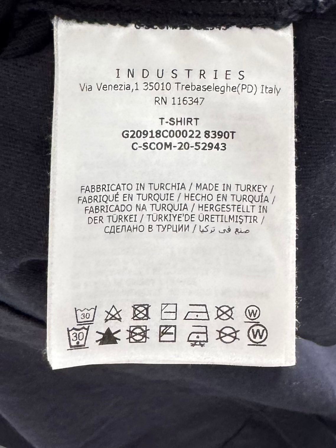 Moncler Navy Logo Badged T Shirt - Large (21.5''ptp)