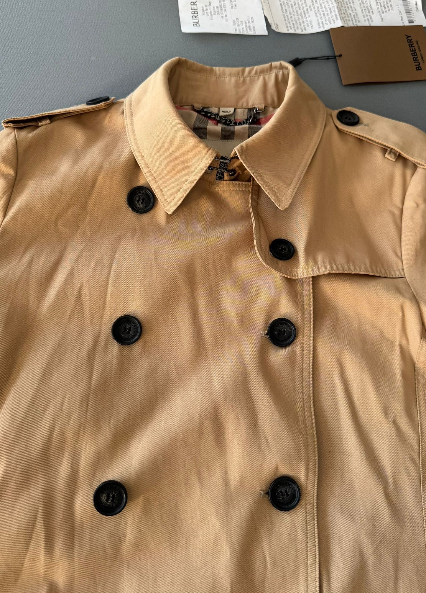 Burberry Sandringham Trench Coat - Size UK12 (20''ptp)