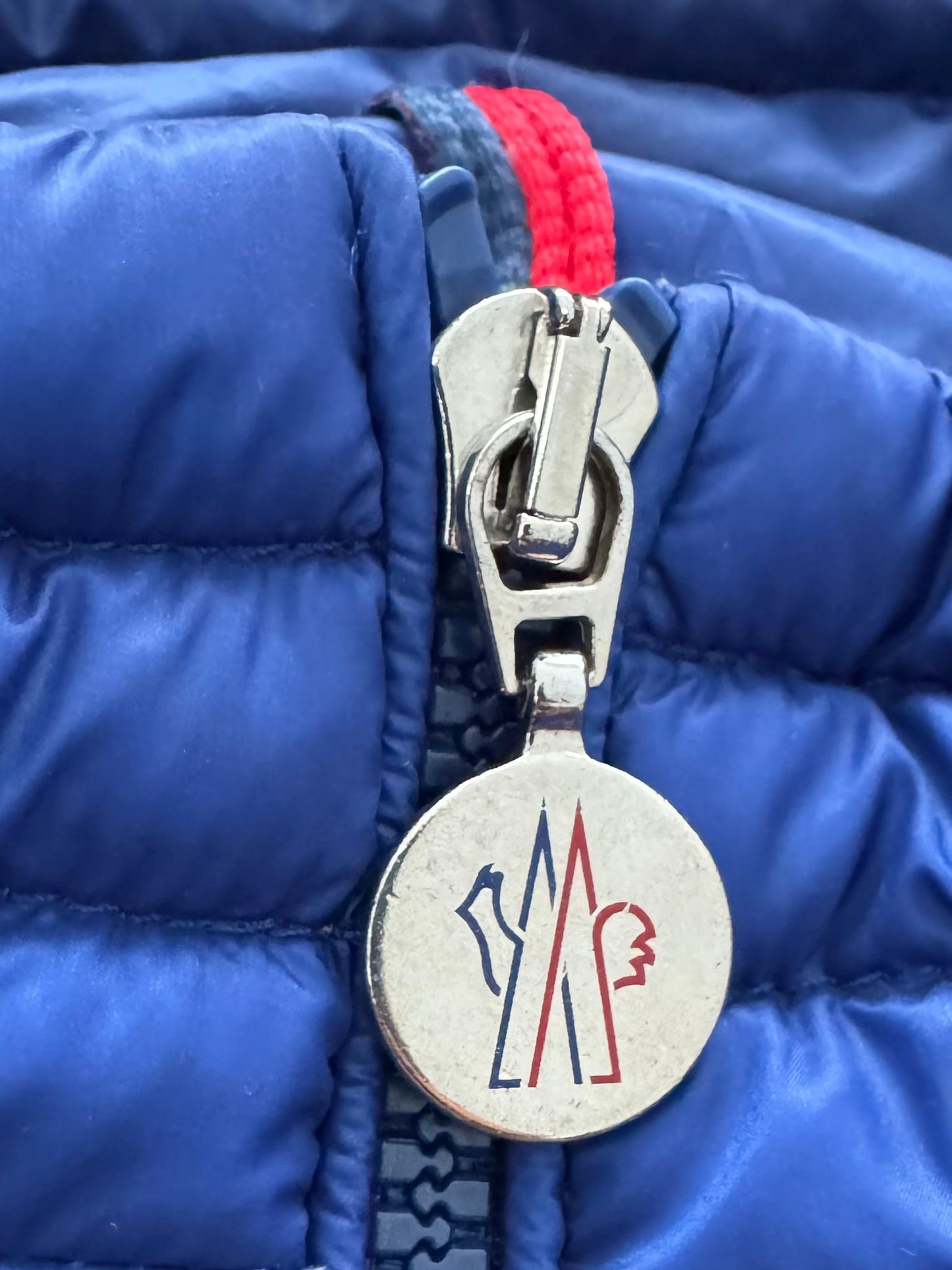 Moncler Blue Agay Down Jacket - Size 3 (22''PTP)