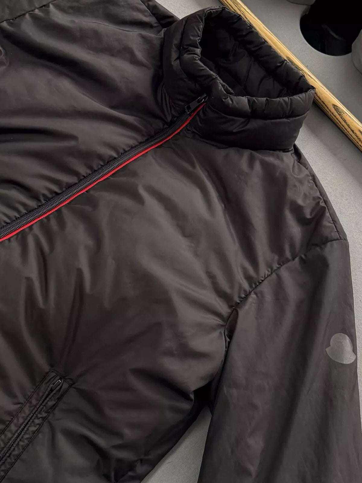 Moncler 1952 Helfferich Black Down Jacket - Size 4 - PTP 24”