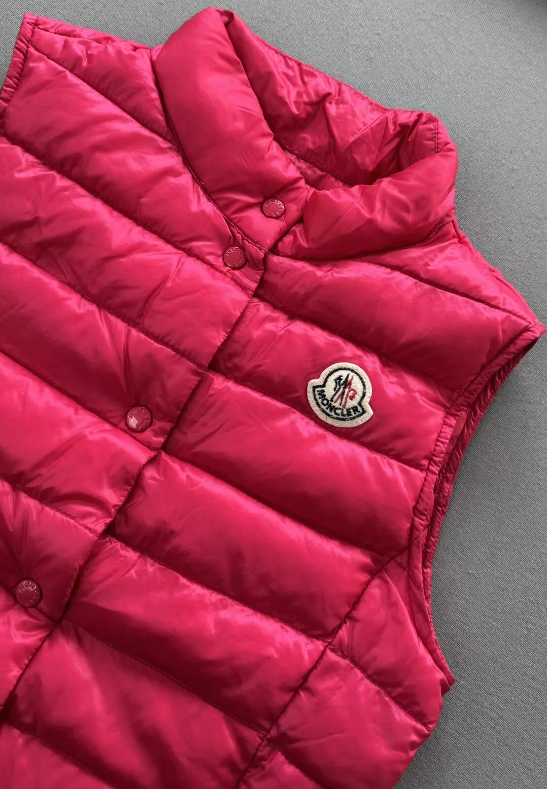 Moncler Pink Down Padded Liane Gilet - Age 12 (16” PTP)