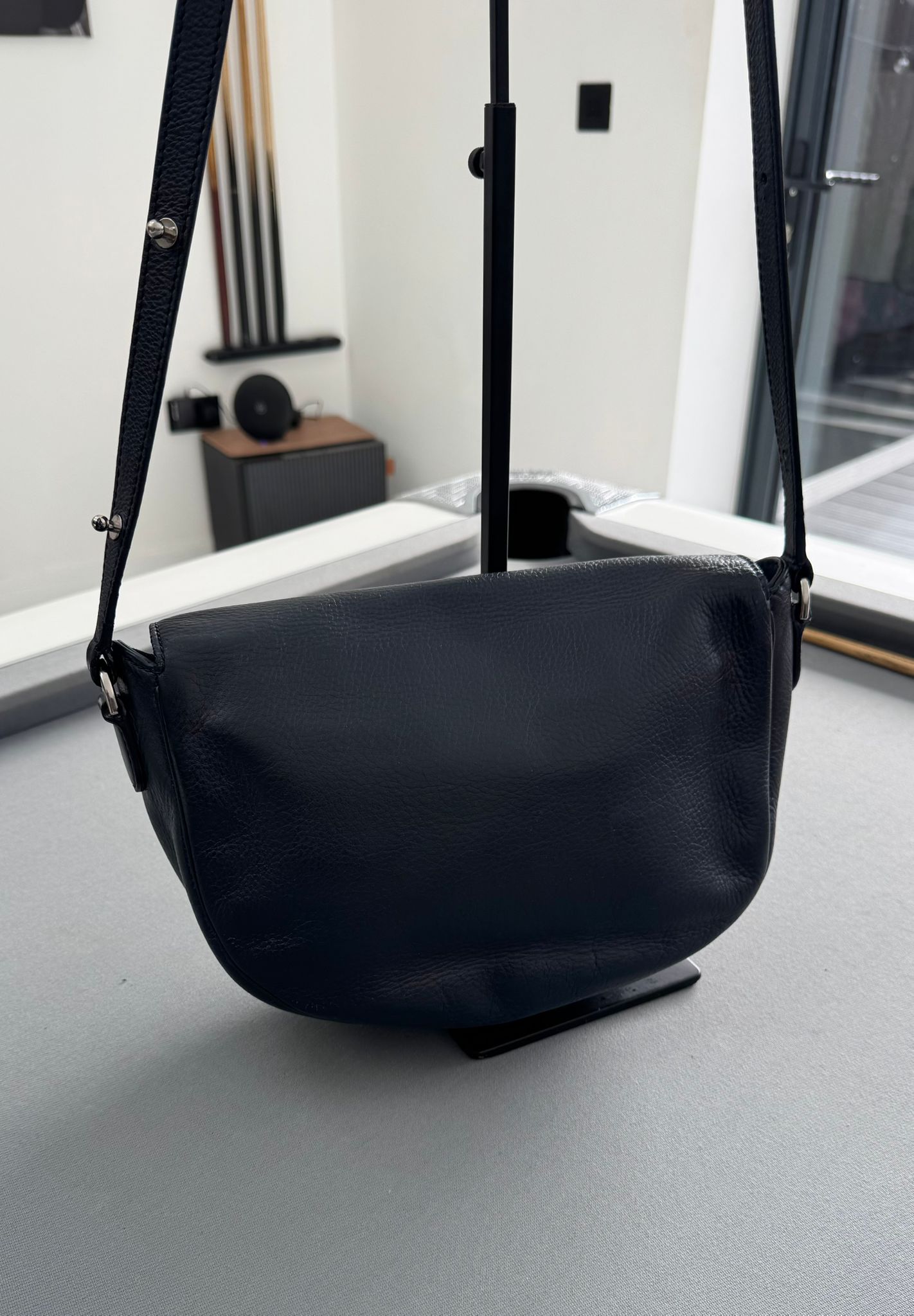 Mulberry Navy Regal Blue Leather Tessie Satchel