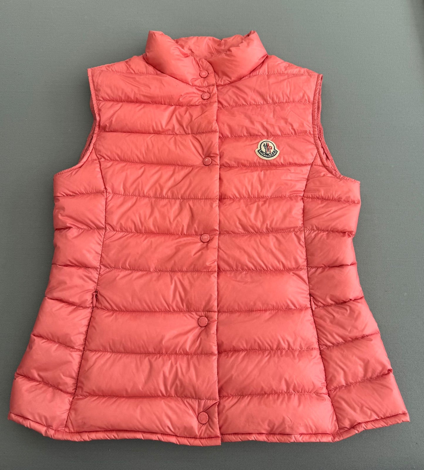 Moncler Liane Quilted Down Gilet Pink Coral - Age 14 (would also fit uk6)