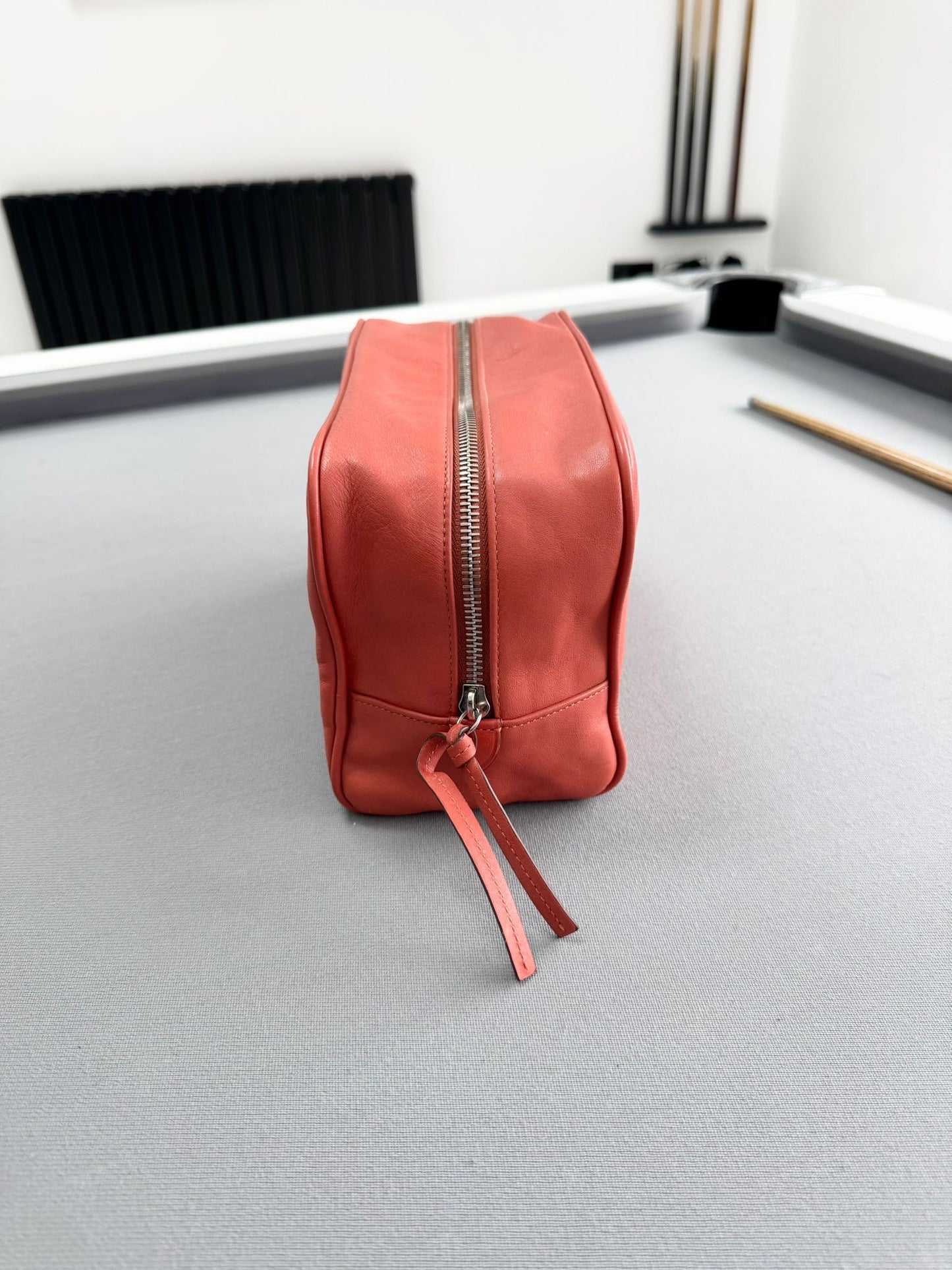 Mulberry Coral Leather Wash Bag