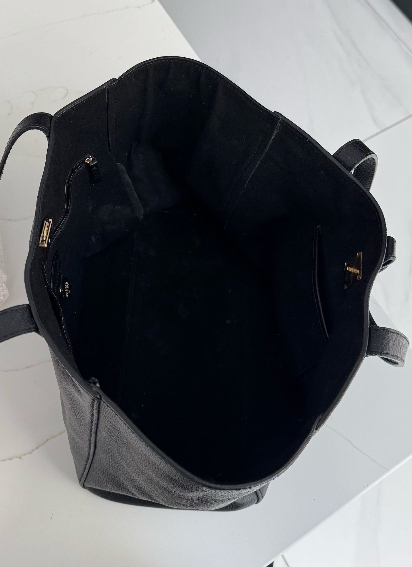 Mulberry Tessie Tote Bag In Black