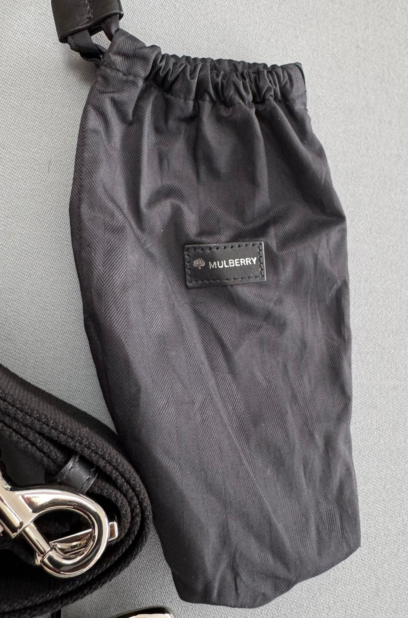 Mulberry Elkington Grained-Leather Black Briefcase With Brass Hardware