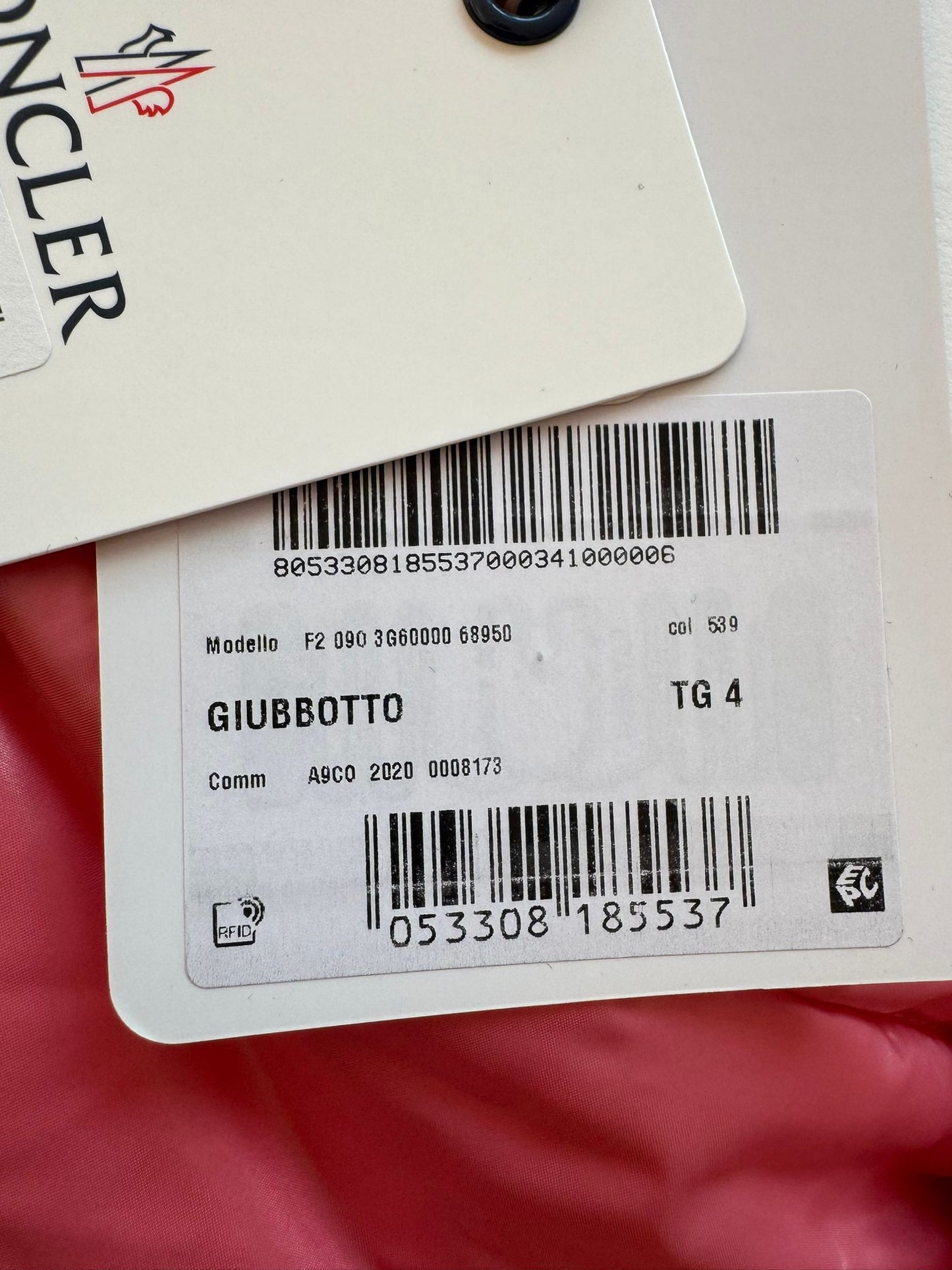 Moncler Genius Moncler X Poldo Dog Pink Couture Padded Dog Jacket - Size 4