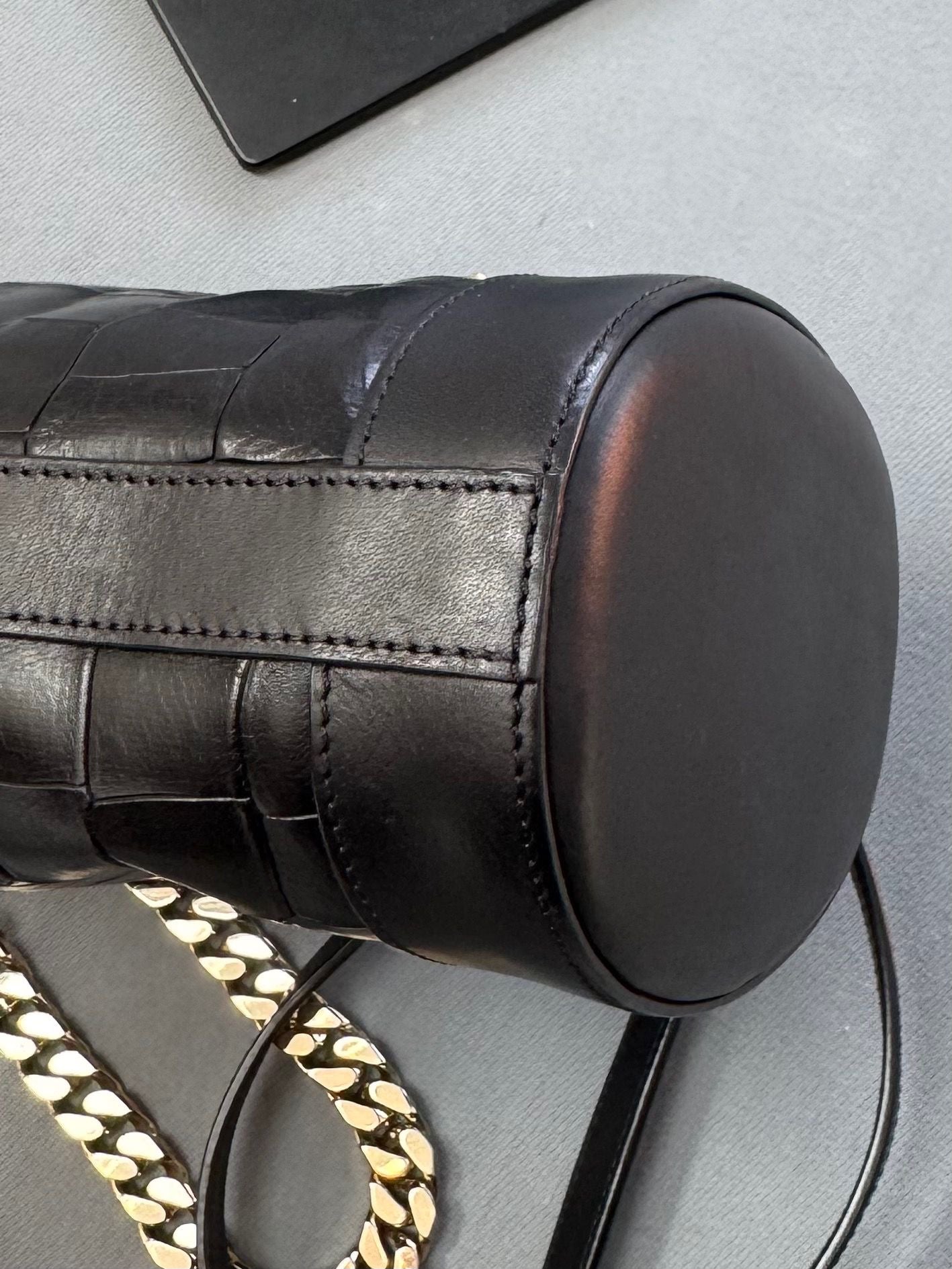 Mulberry Mini Jamie Bucket Bag Black With Gold Hardware