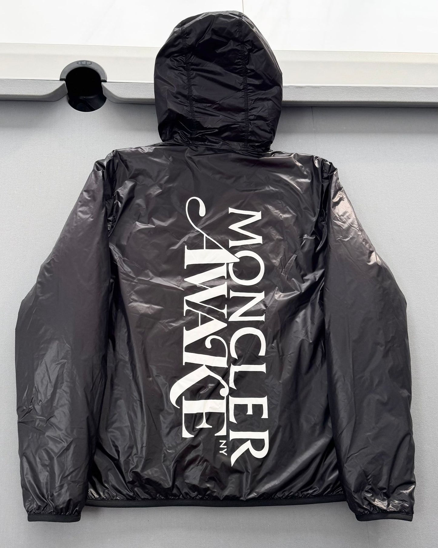 Moncler Awake Black Lau Windbreaker Jacket - Size 3 - PTP 23” - Fits Large