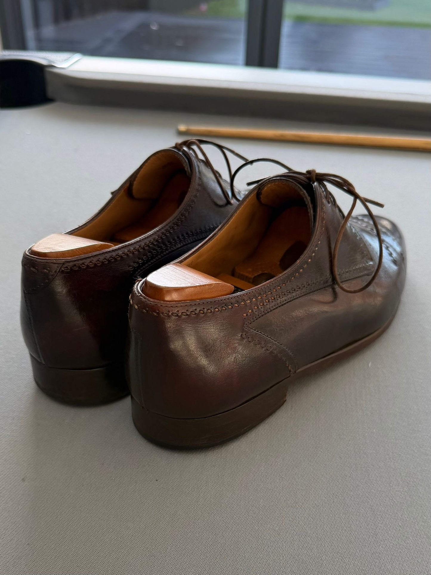 Berluti Brown Oxford Shoes - Size: UK9 (EU43)