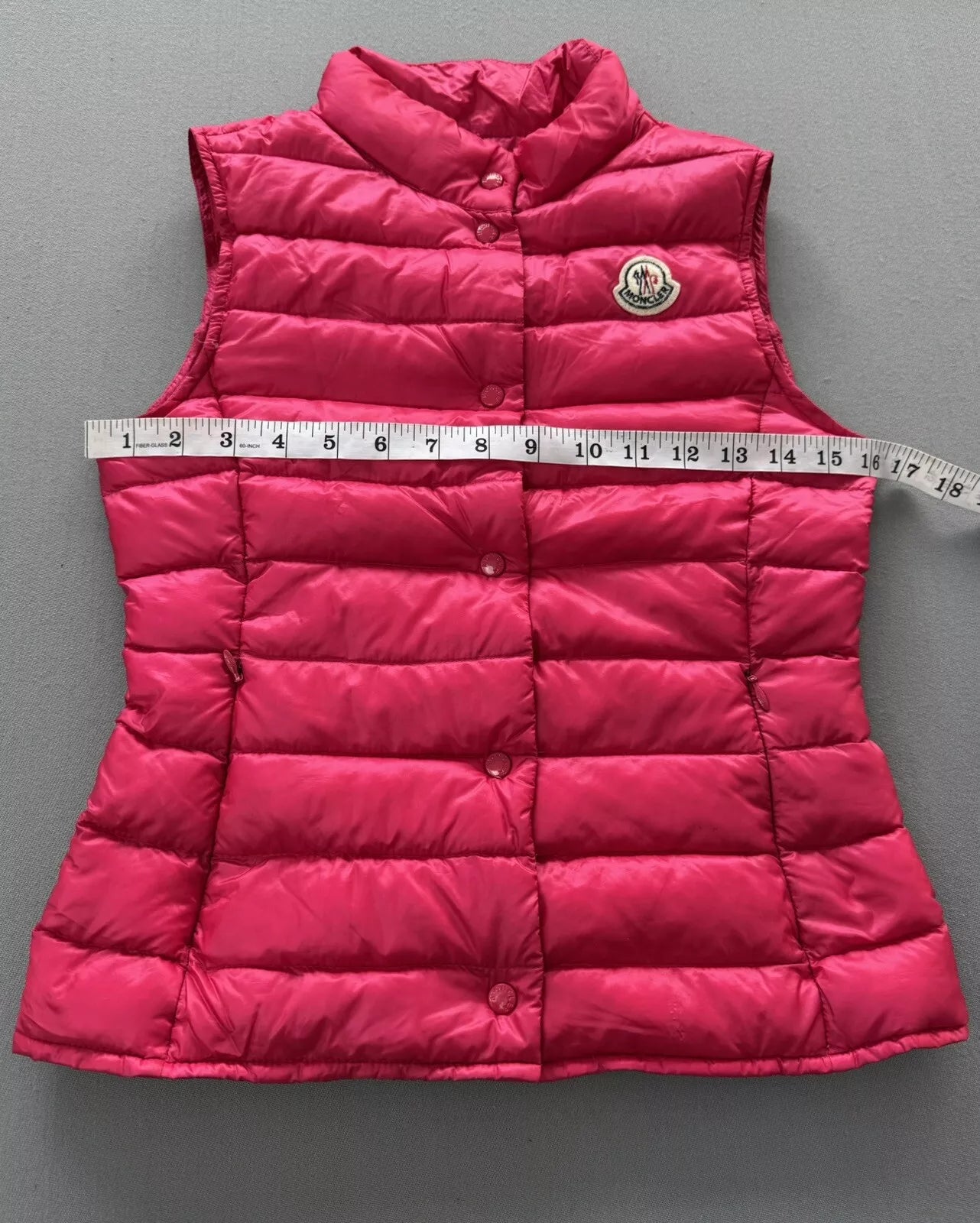 Moncler Pink Down Padded Liane Gilet - Age 12 (16” PTP)