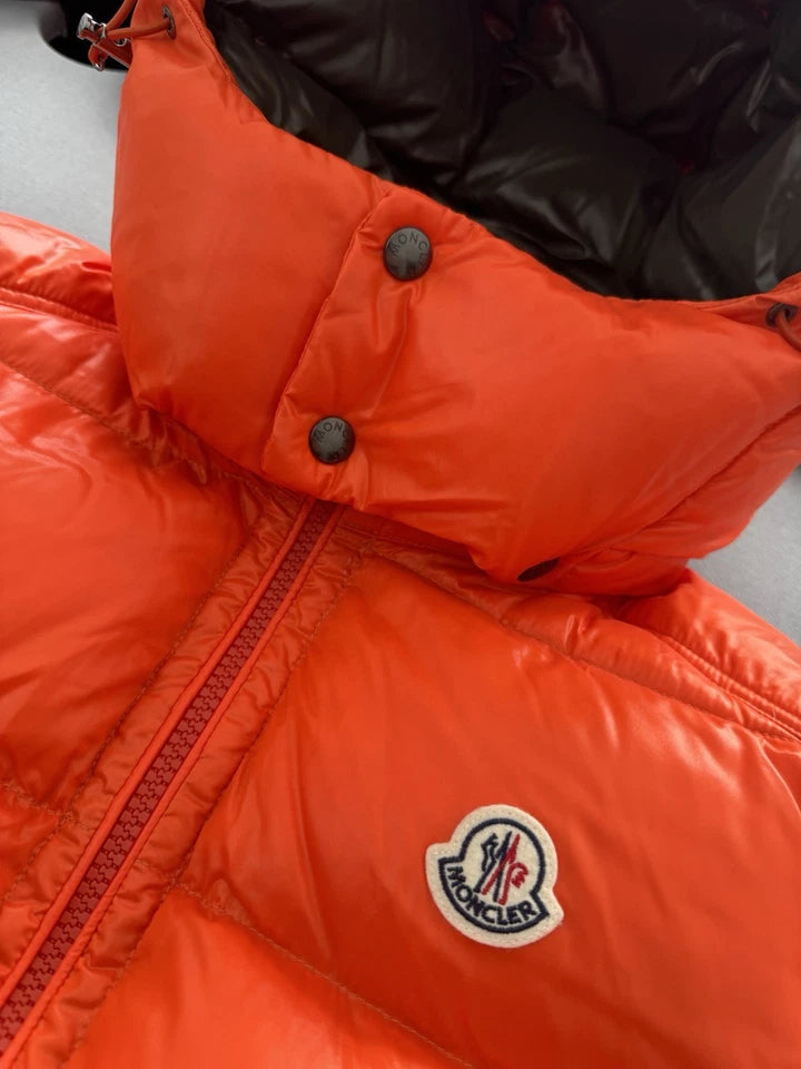 Moncler Orange Bormes Gilet - Size 6 (XL /XXL) 26” PTP