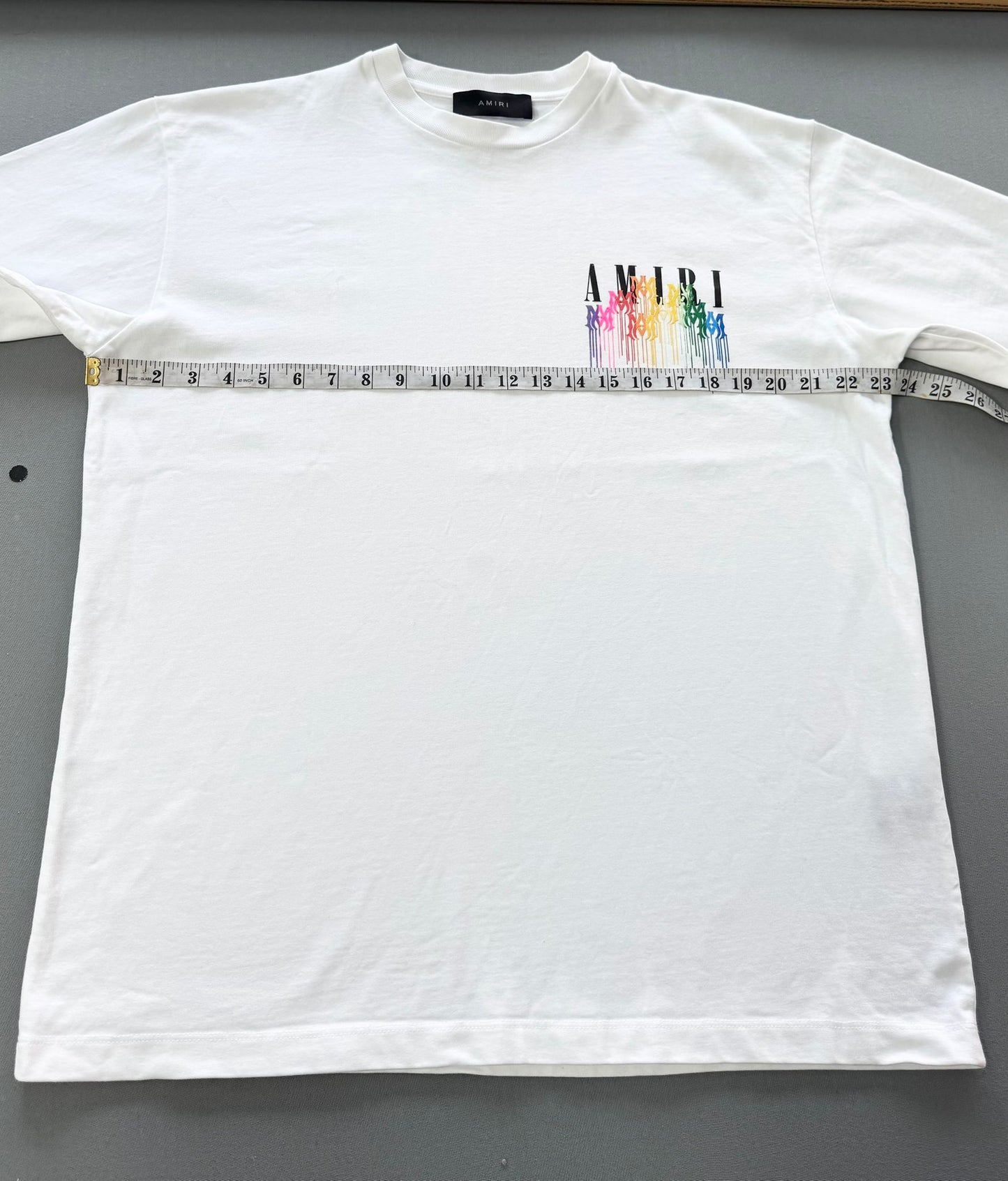 Amiri MA Drip College T Shirt - XL (23.5'' PTP)