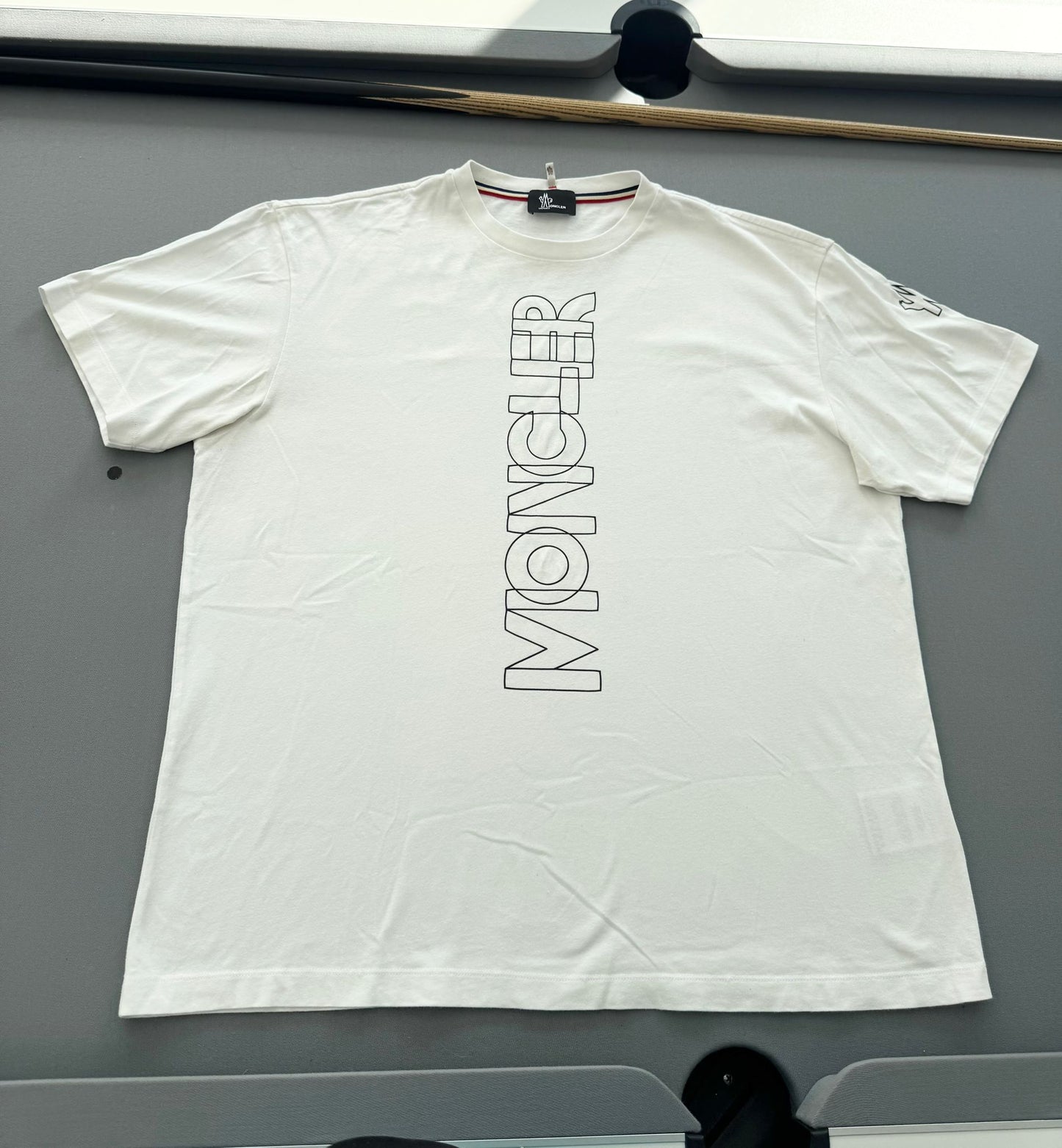 Moncler Off White Grenoble Logo Print T-Shirt - XL - 25” PTP