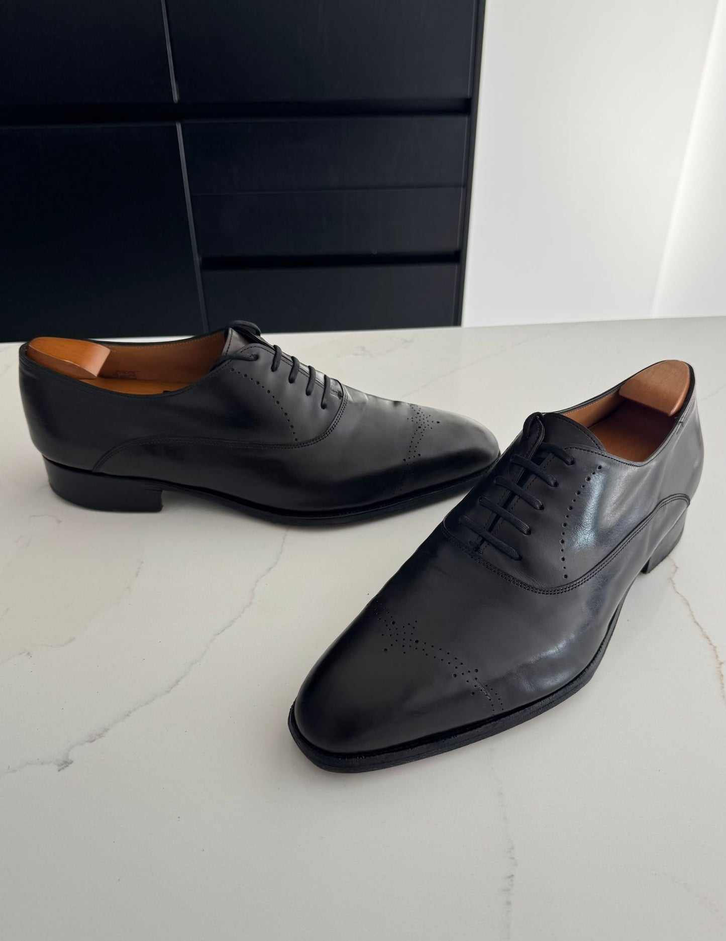 John Lobb Men’s Ascot Oxford Lace-up Shoes Black - UK 9 - EU 43