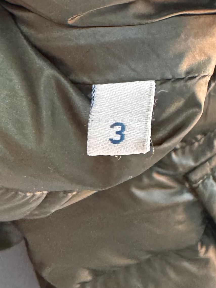 Moncler Benjamin Quilted Khaki Jacket - Size 3 (22''ptp)