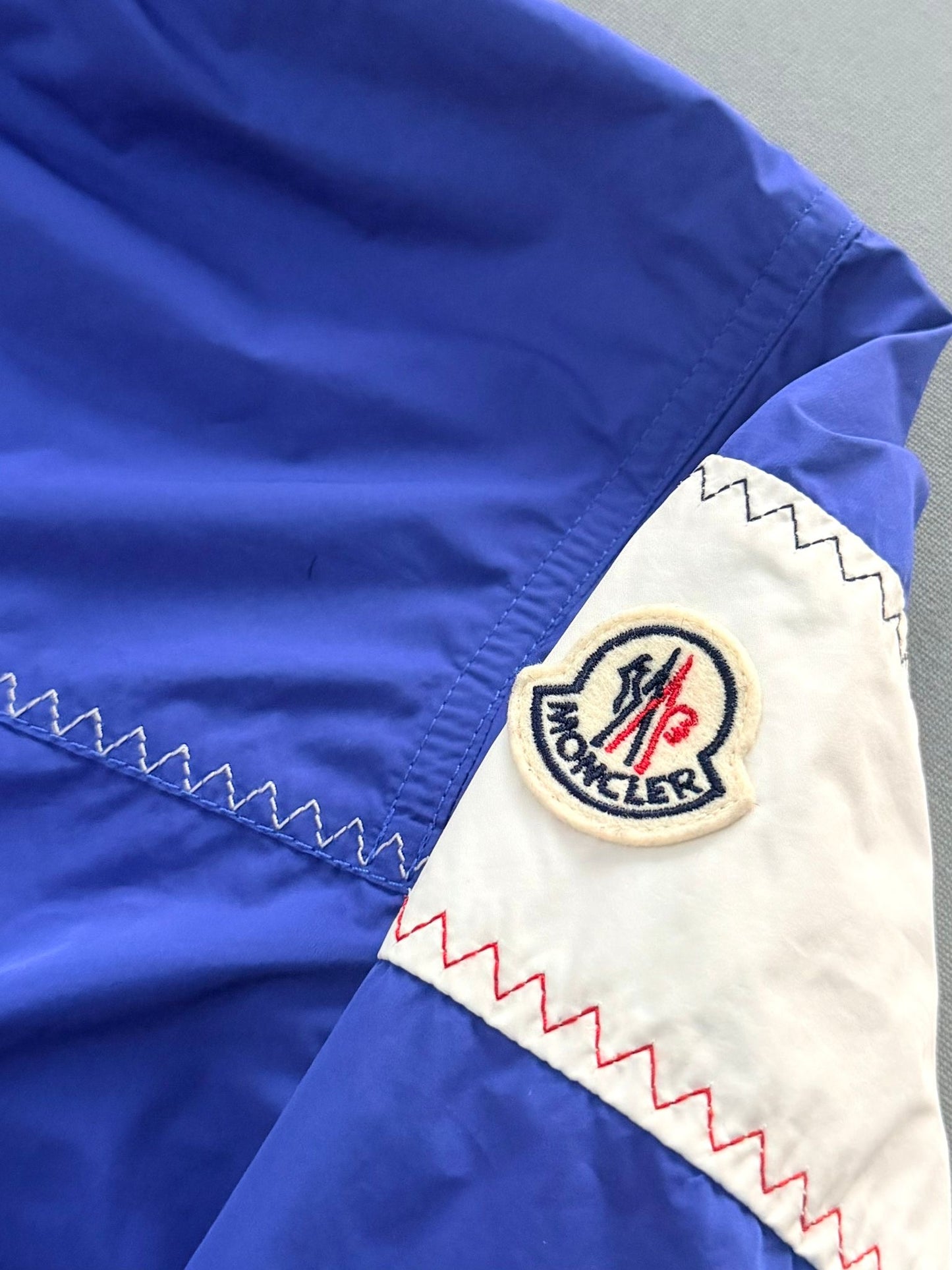 Moncler Blue Fujio Logo-Appliquéd Shell Hooded Jacket - Size 3 (24''ptp)