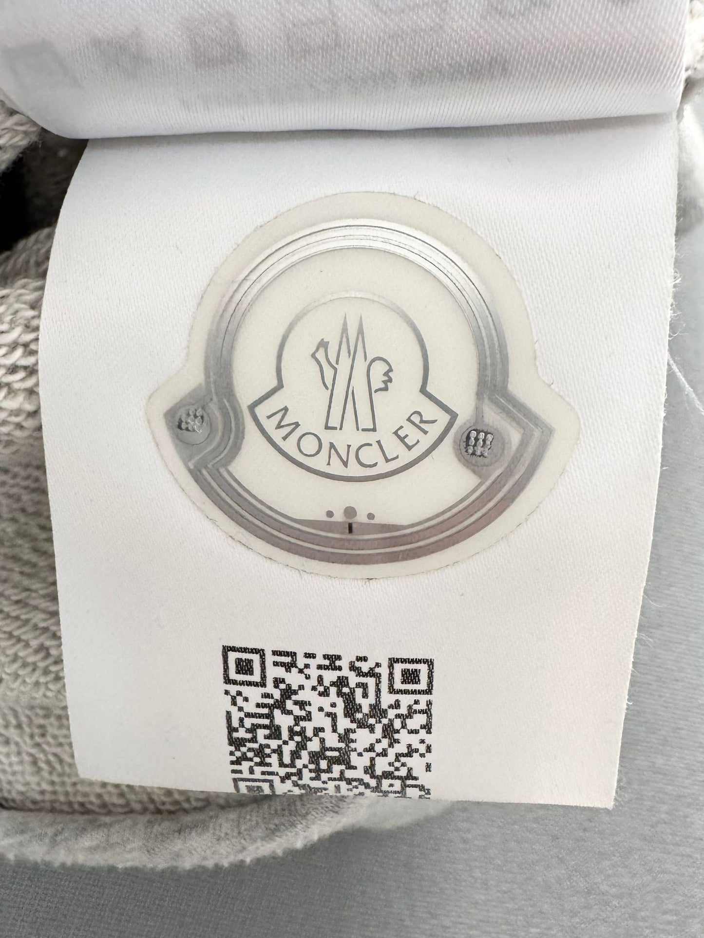 Moncler Grey Reflective Tracktop/ Cardigan - Size: XL (23''ptp)