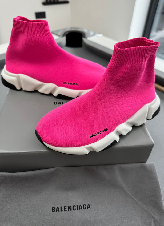 Balenciaga Speed Sock Trainers Pink Size EU 31-32  / UK 12-13