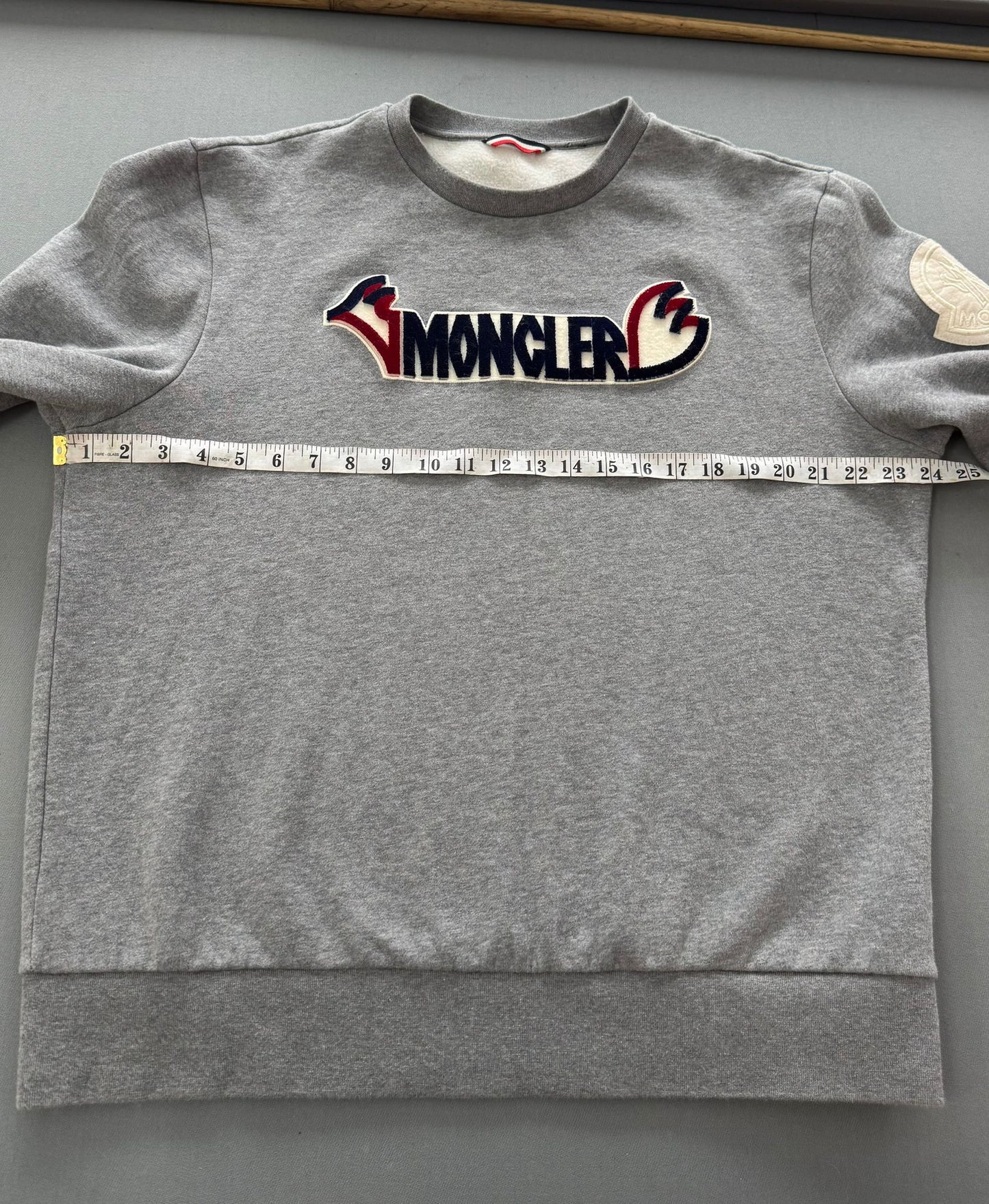 Moncler Maglia Genius 2 Moncler 1952 Grey Sweater - Size: XXL (24'' ptp)