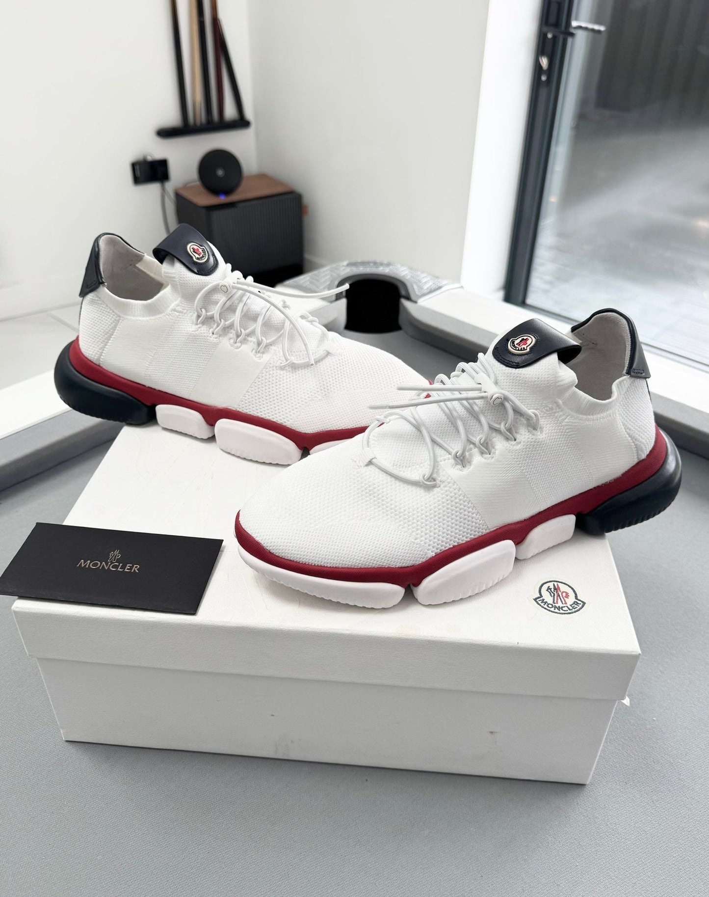 Moncler White Bubble Trainers - UK8 (EU42) Fit UK 9
