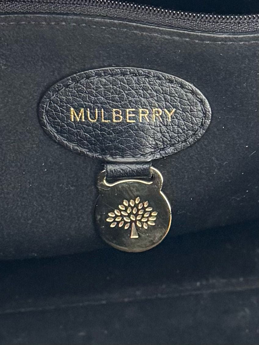 Mulberry Tessie Tote Bag In Black