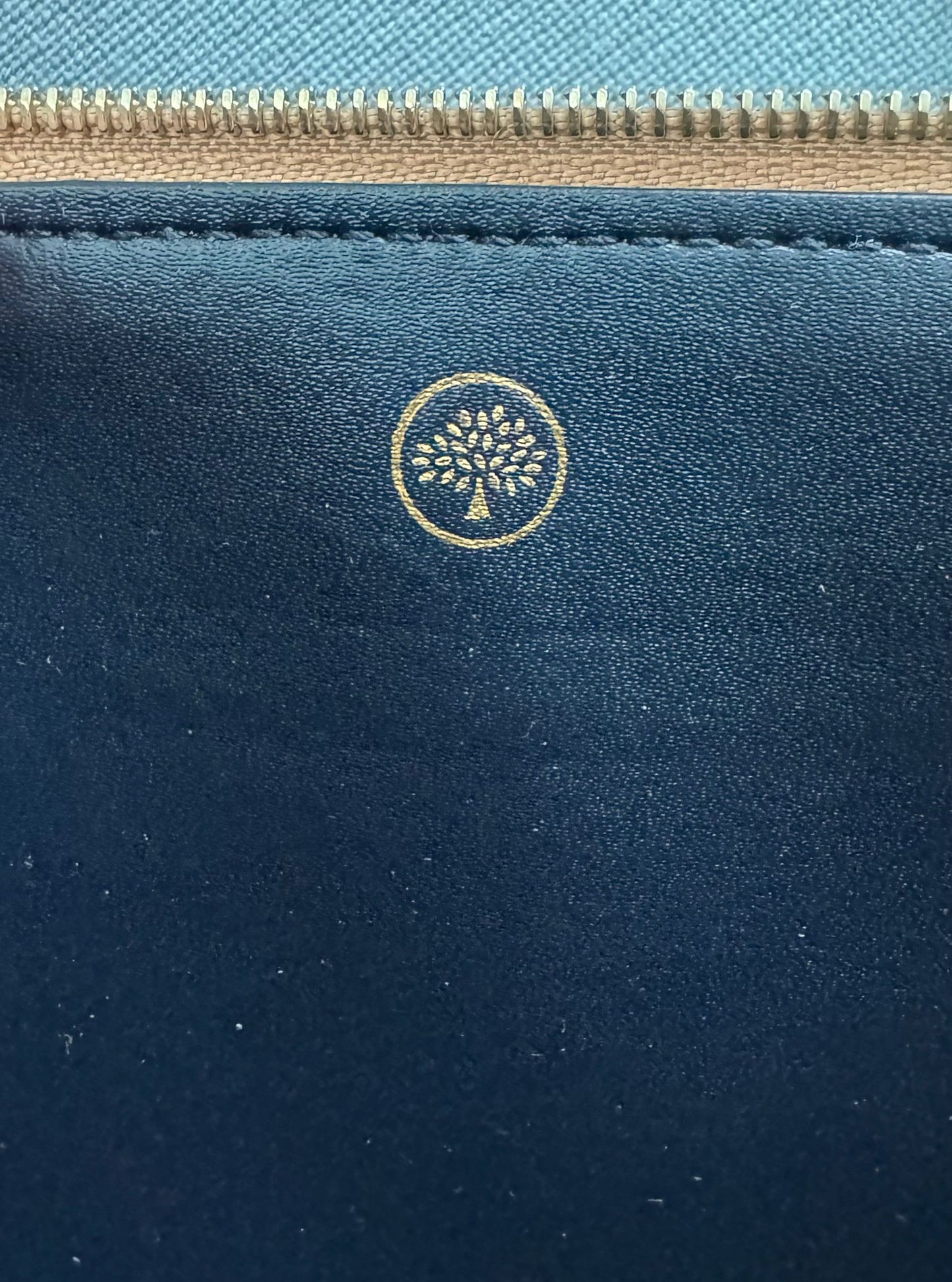 Mulberry Plaque Quilted Wallet On Chain In Light Salmon