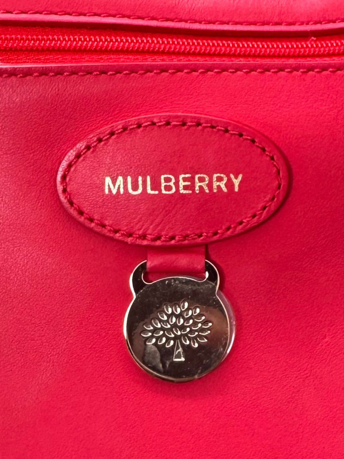 Mulberry Red Blossom Tote