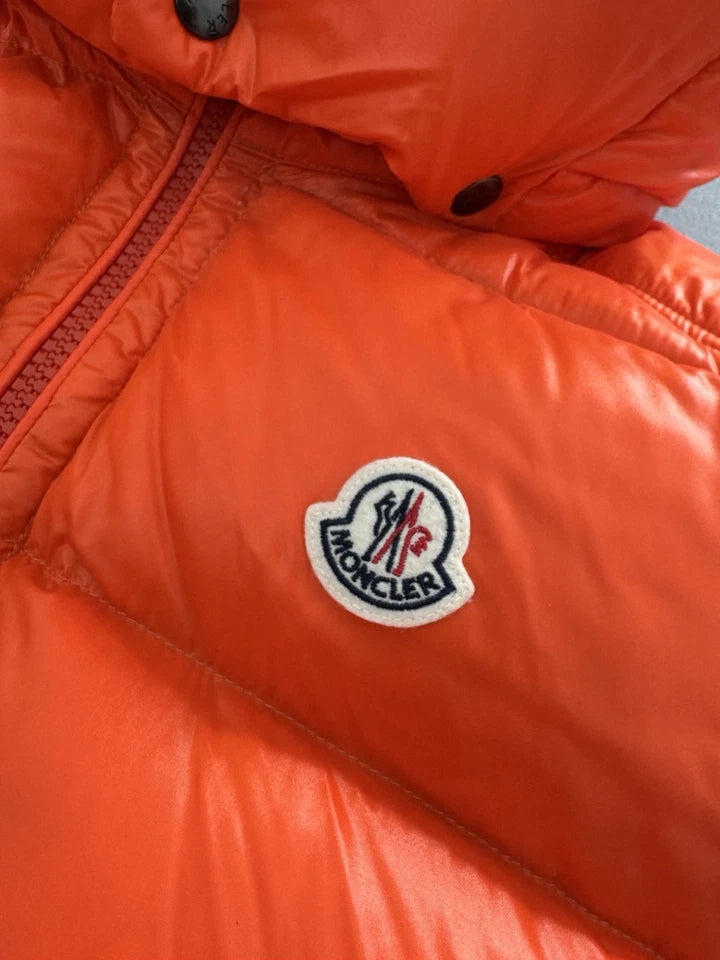 Moncler Orange Bormes Gilet - Size 6 (XL /XXL) 26” PTP