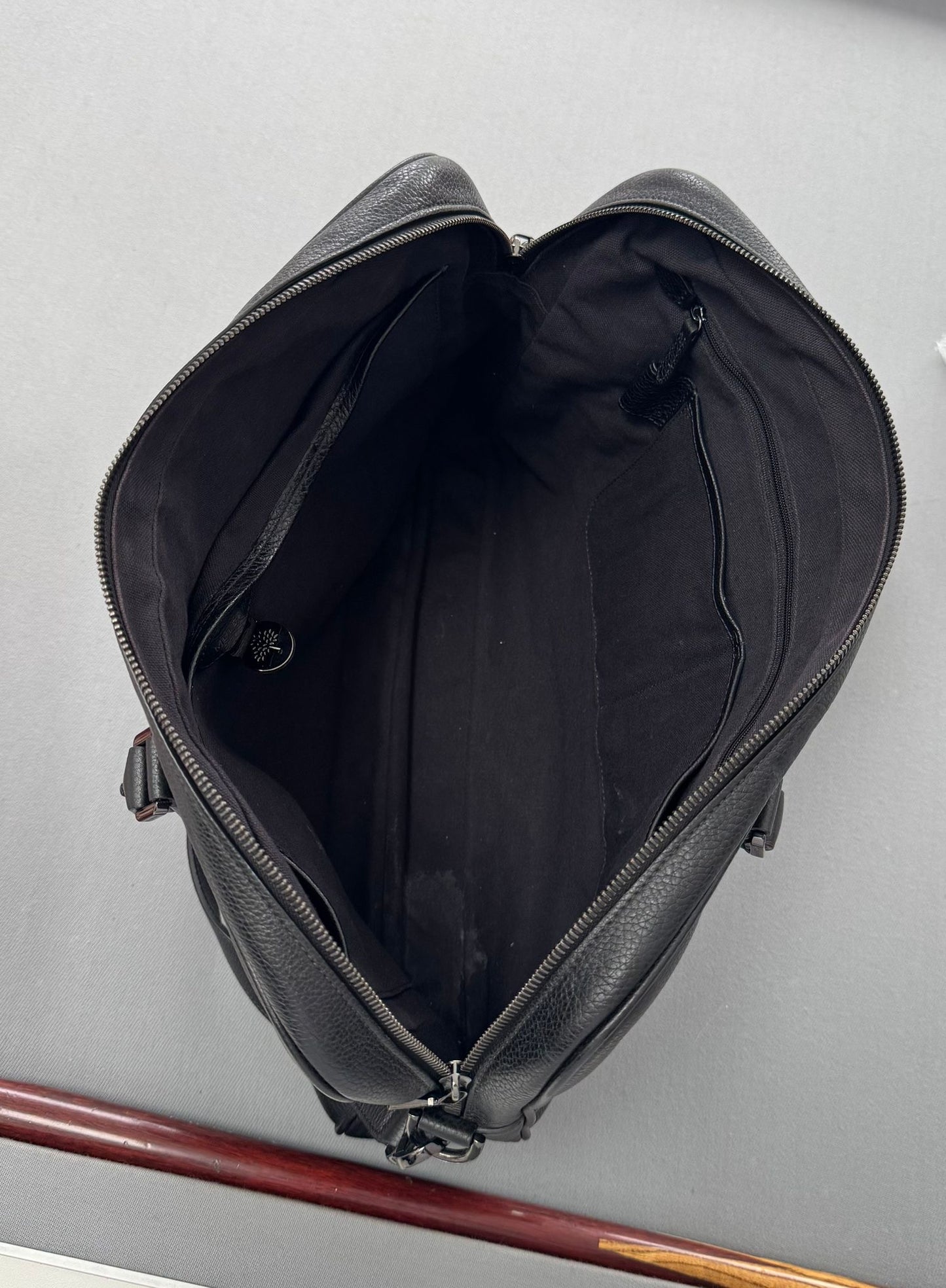 Mulberry Theo Dark Grey Laptop Bag Document Briefcase