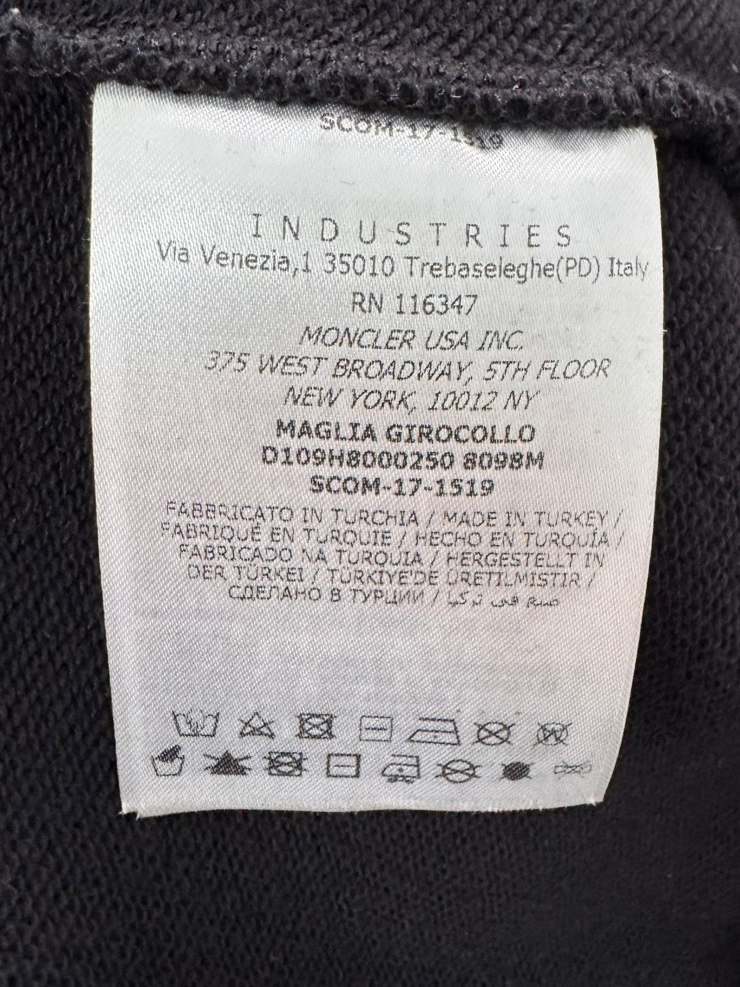 Moncler x Craig Green Ripstop Black Sweater - Large - 22'' PTP