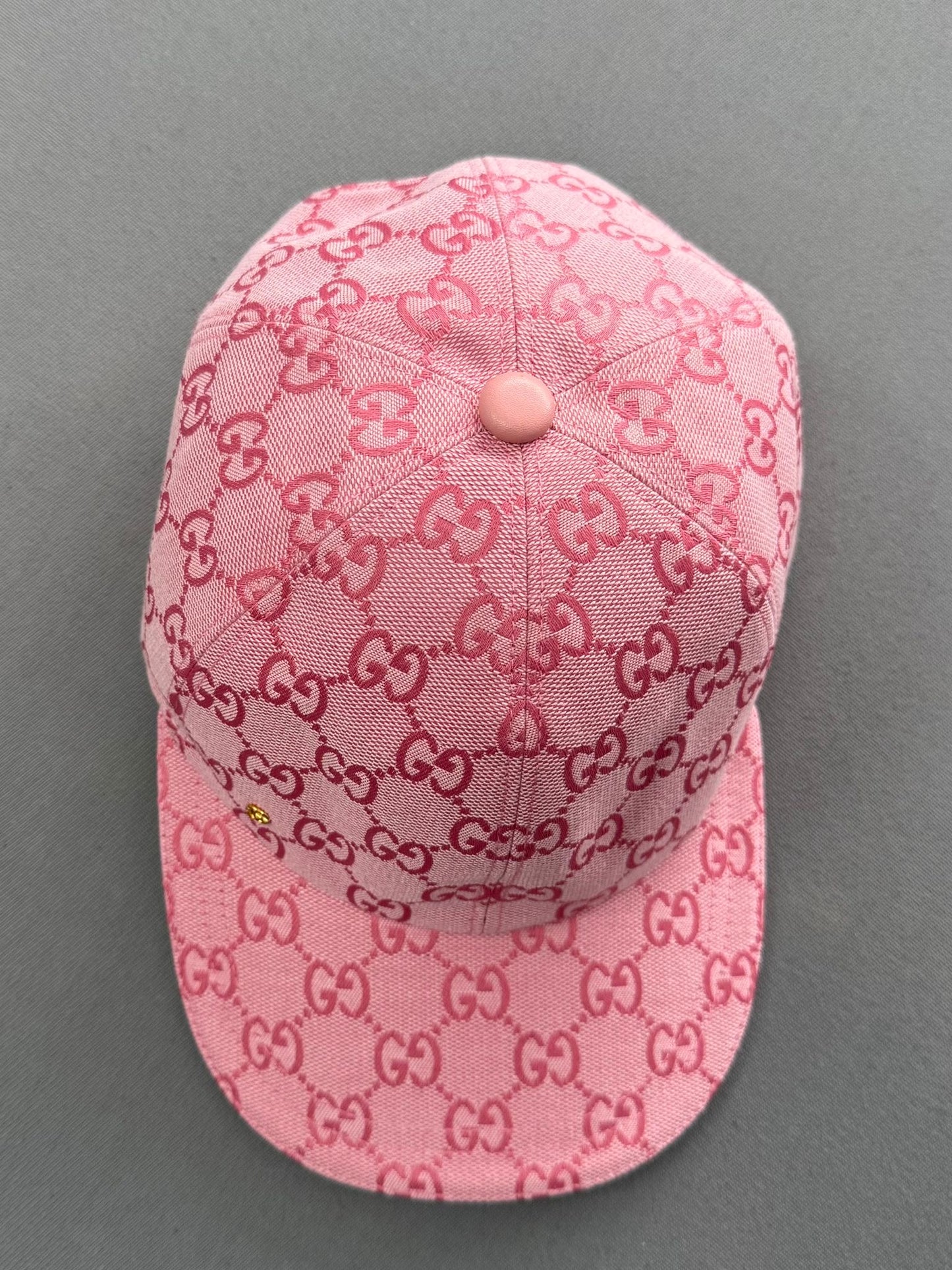 Gucci GG Pink Canvas Baseball Hat