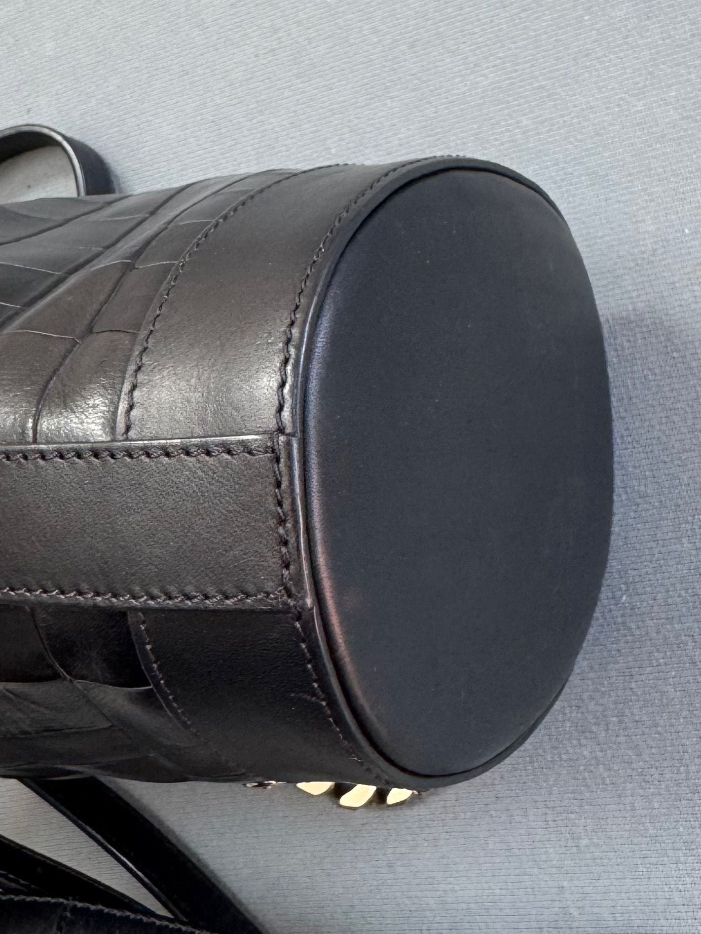 Mulberry Mini Jamie Bucket Bag Black With Gold Hardware